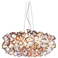 SLAMP Clizia Large Pendant Light in Orange by Adriano Rachele