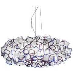 SLAMP Clizia Large Pendant Light in Purple by Adriano Rachele