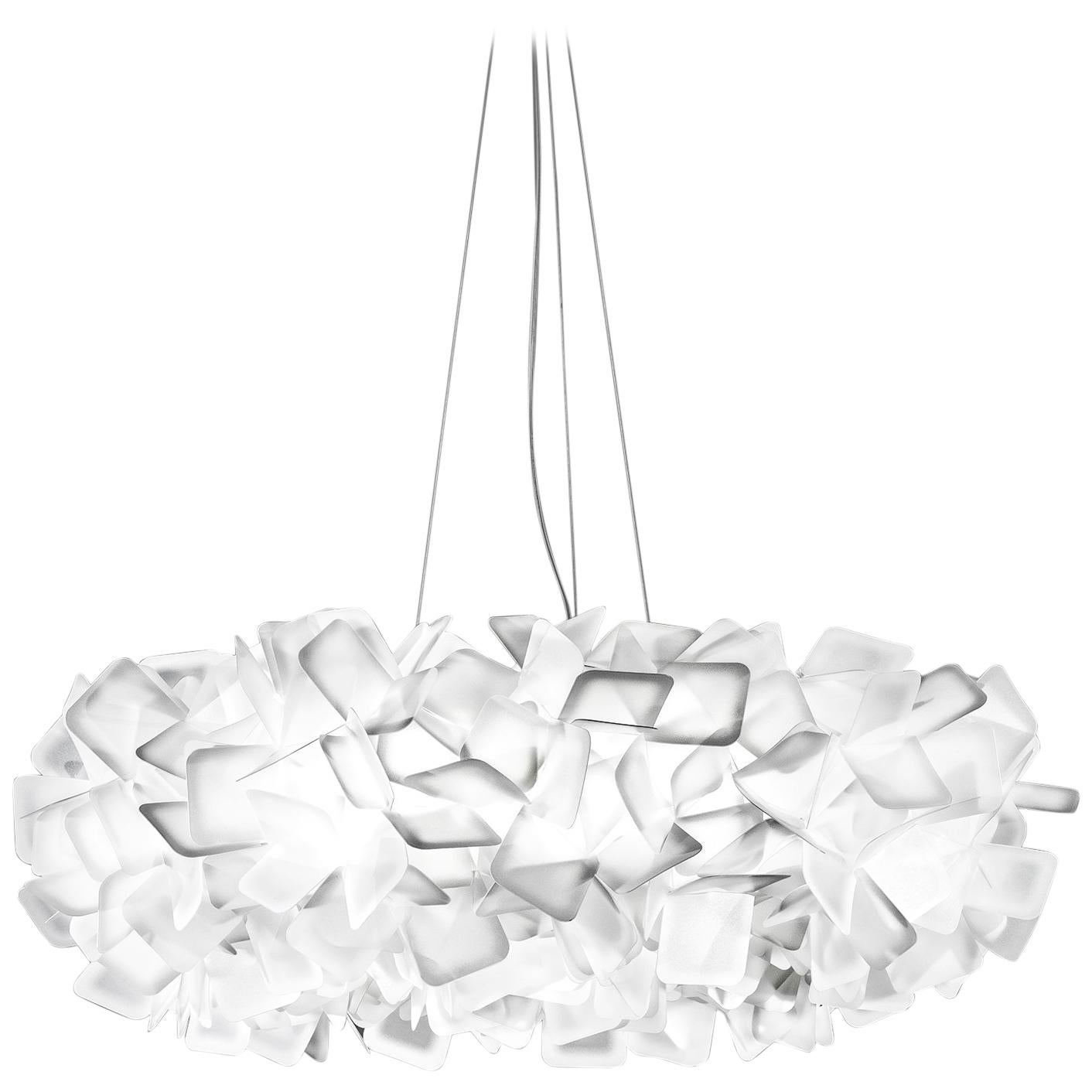 SLAMP Clizia Large Pendant Light in White by Adriano Rachele