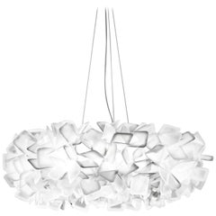 SLAMP Clizia Large Suspension Light in White by Adriano Rachele