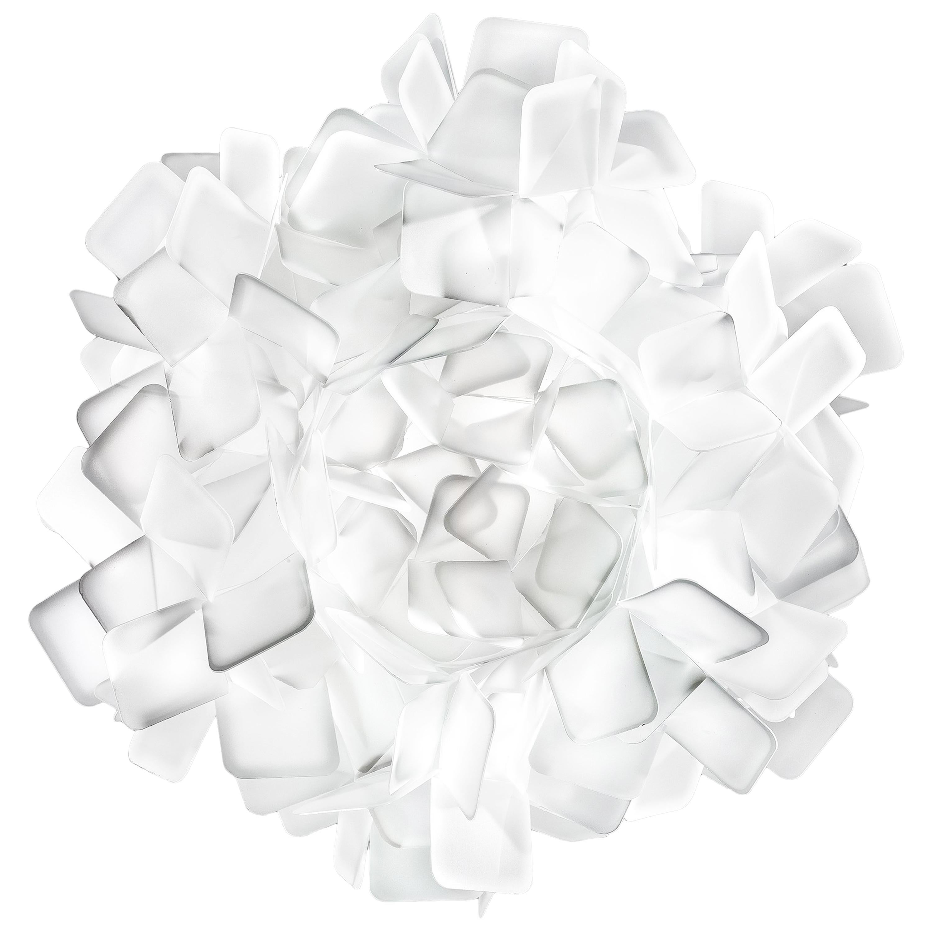 SLAMP Clizia Medium Flush Light in White by Adriano Rachele For Sale