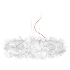 Slamp Clizia Pendant Large Pixel, Transparent wire by Adriano Rachele