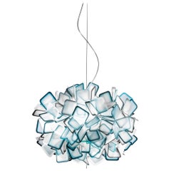 SLAMP Clizia Small Pendant Light in Blue by Adriano Rachele