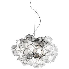 Petite lampe à suspension SLAMP Clizia blanche en blanc par Adriano Rachele