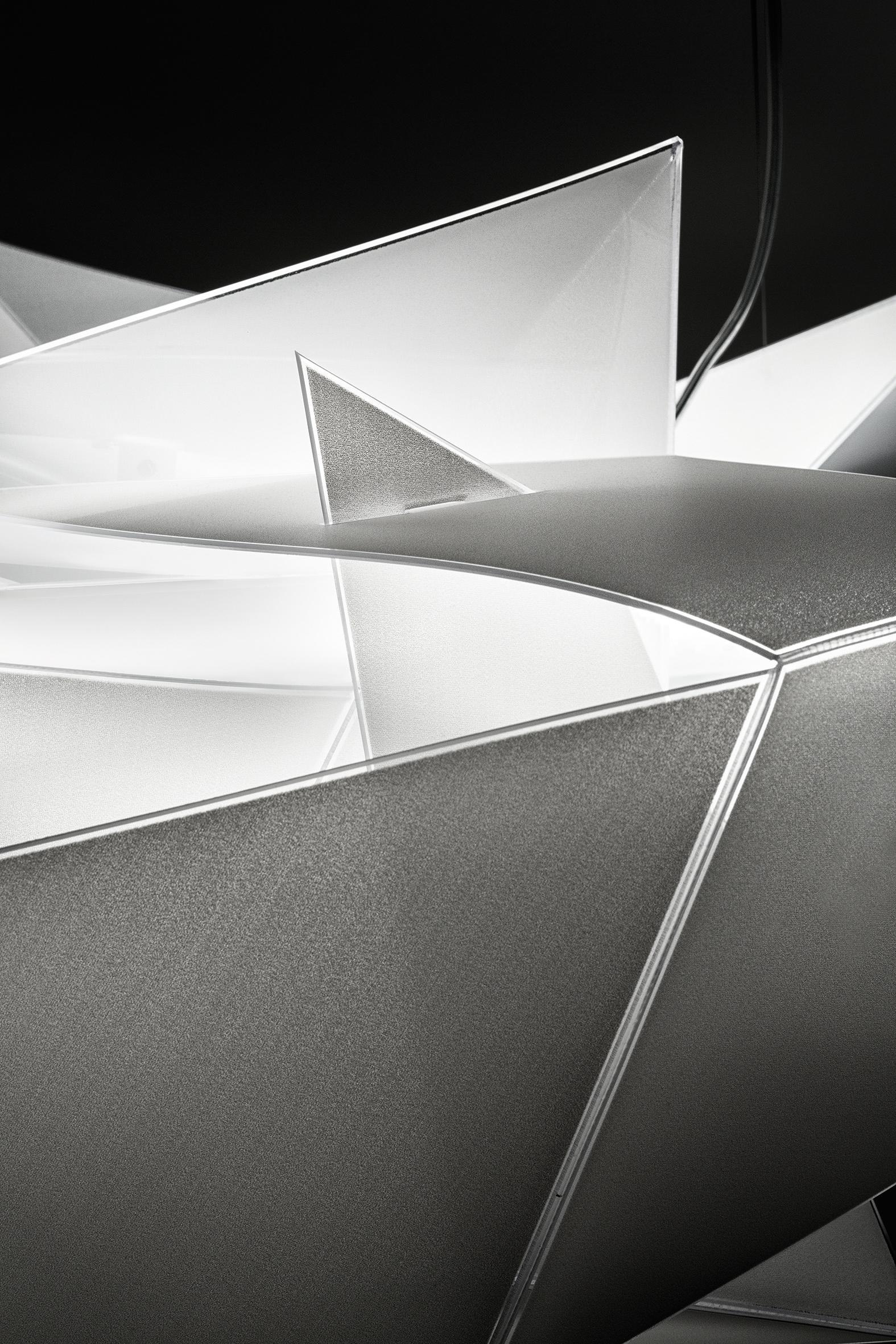 Italian SLAMP Cordoba Pendant Light in White by Daniel Libeskind For Sale