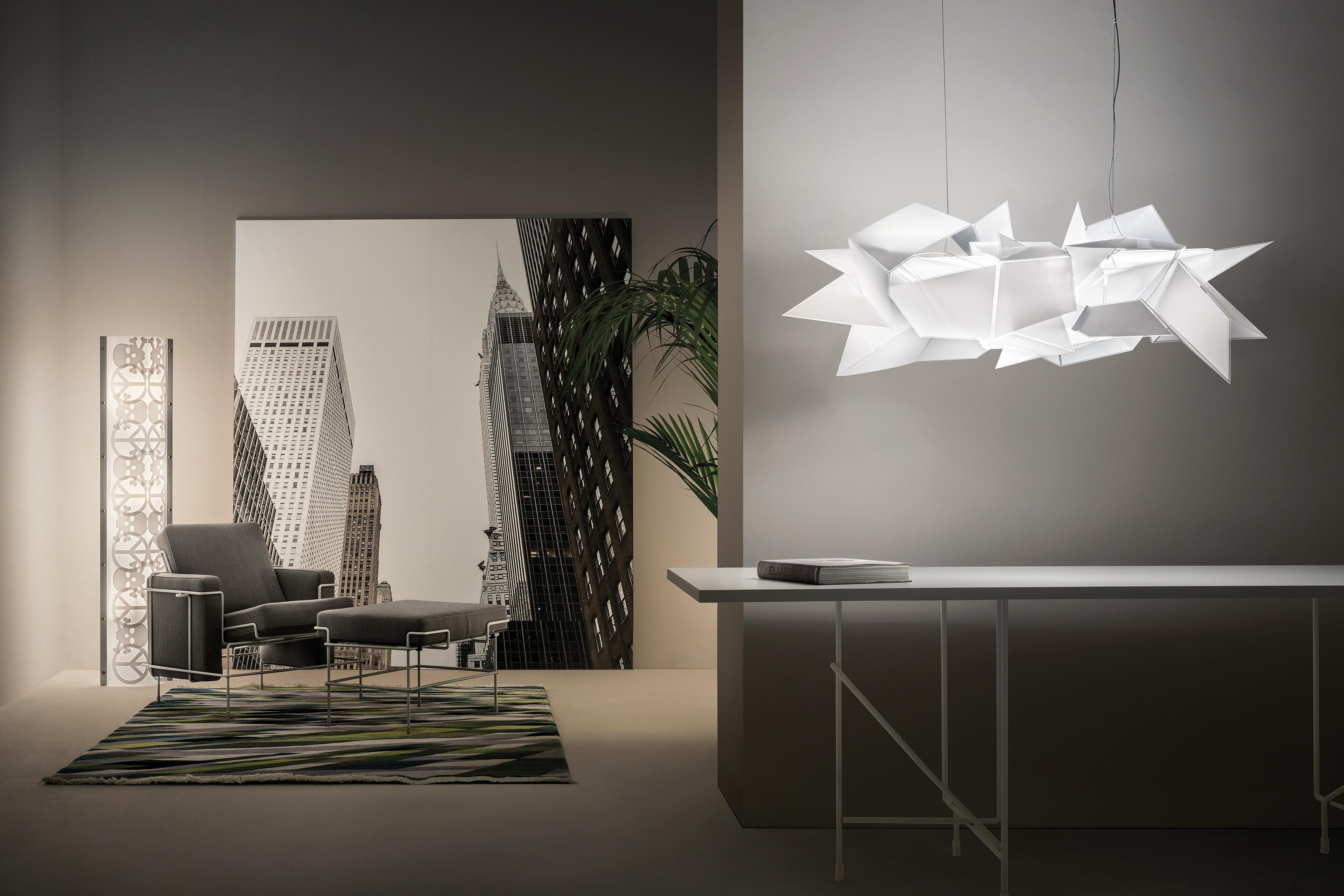 XXIe siècle et contemporain Lampe à suspension SLAMP Cordoba blanche en blanc par Daniel Libeskind en vente