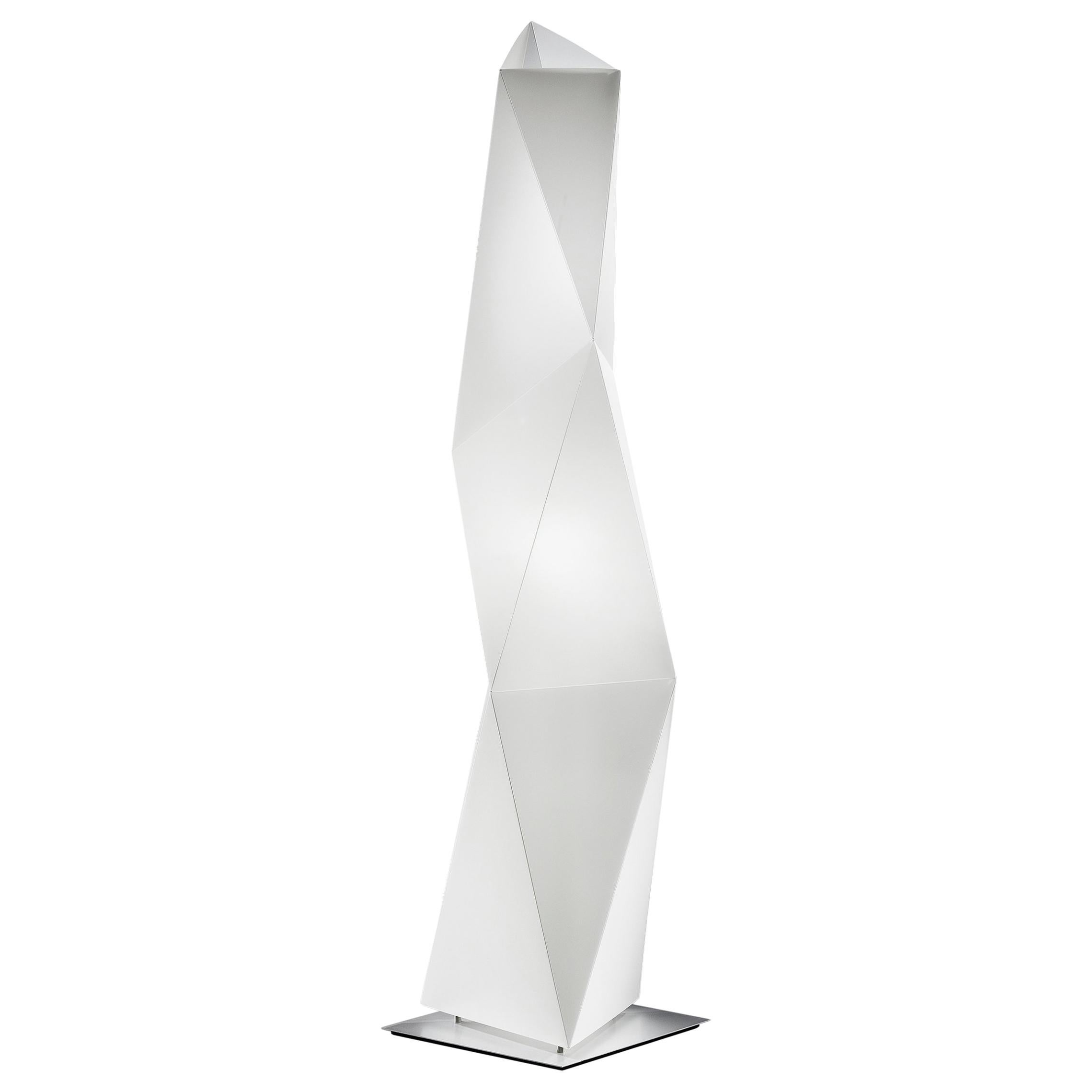 SLAMP Diamond Floor Light in White by Paolucci & Statera For Sale