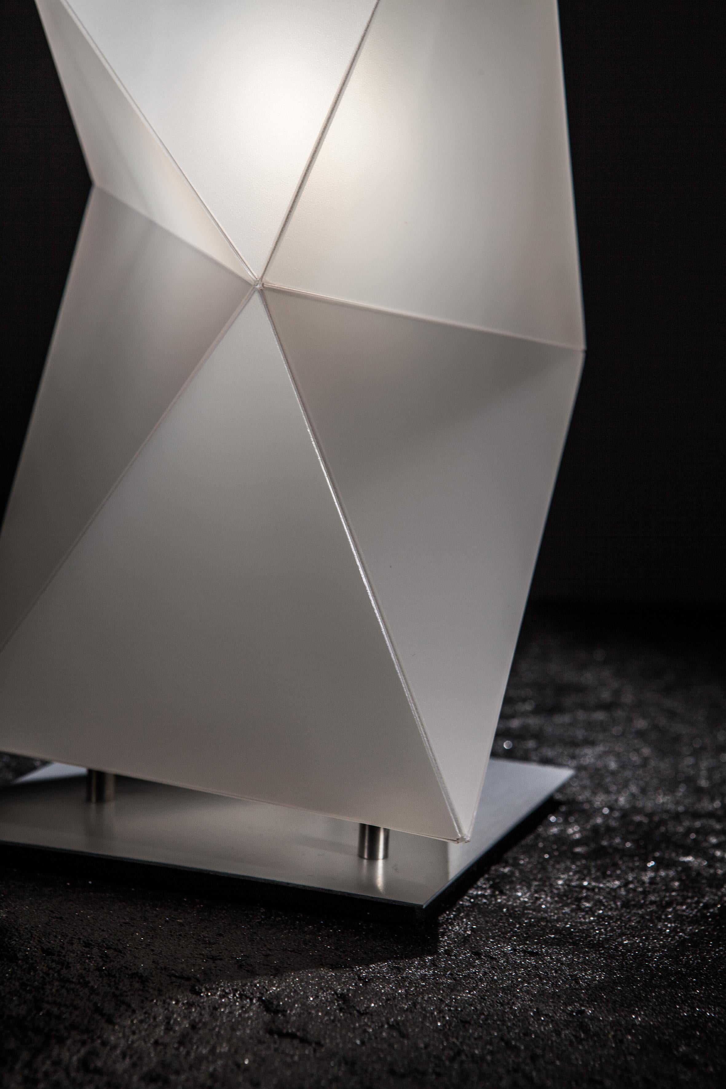 Modern SLAMP Diamond Floor Light Medium in White by Paolucci & Statera For Sale