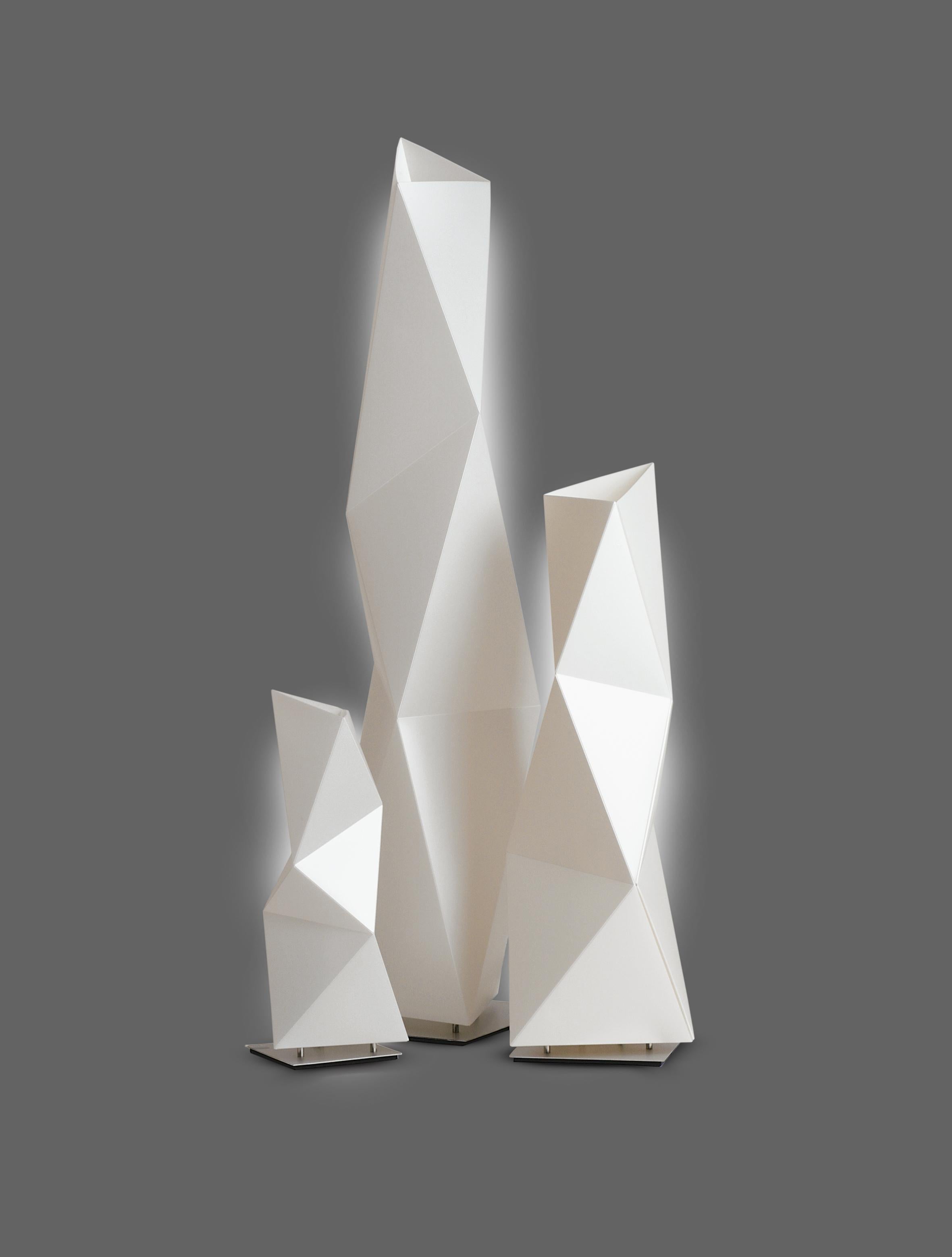 italien Petite lampe de bureau SLAMP Diamond en blanc par Paolucci & Statera en vente
