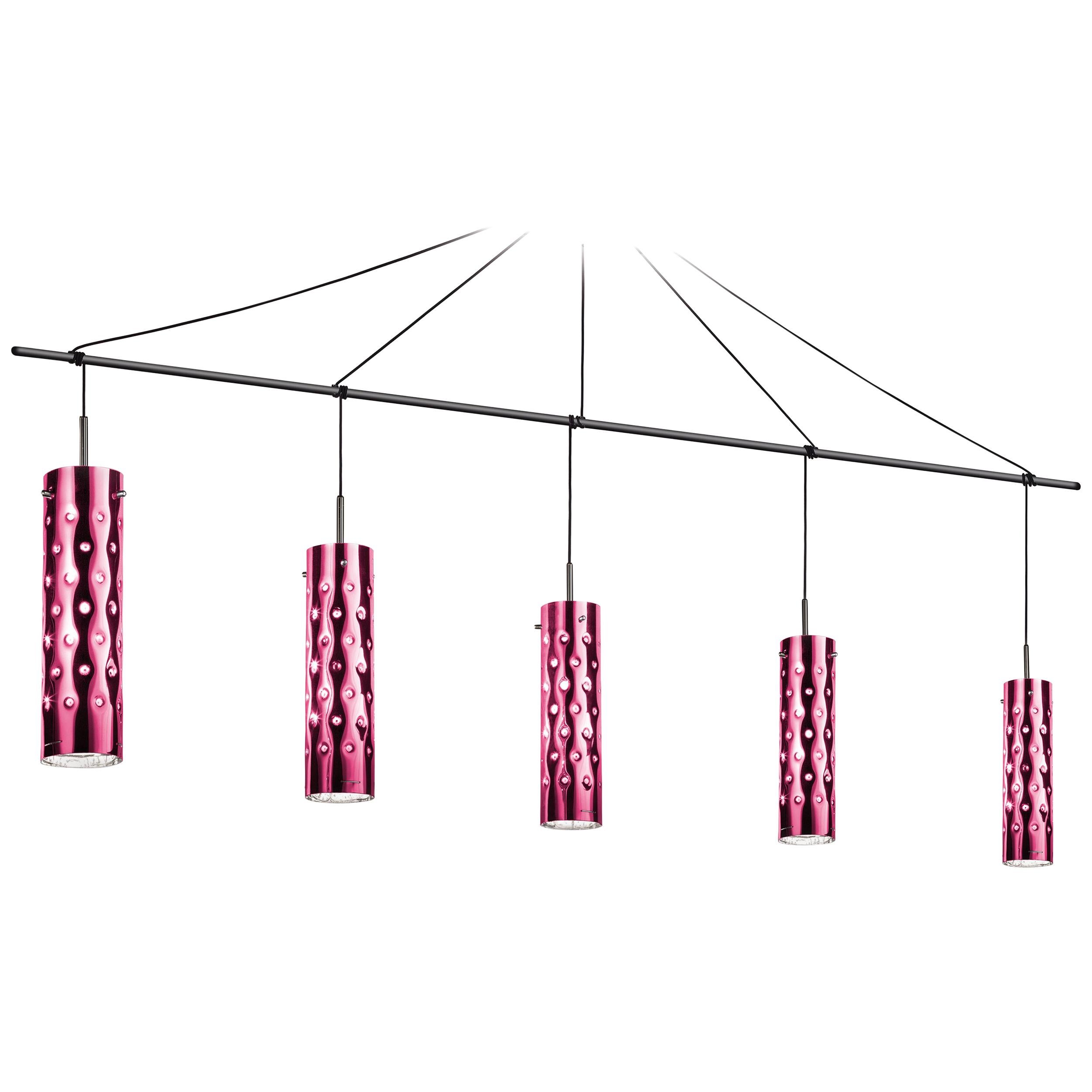 SLAMP Dimple Penta Pendant Light in Rose by Pantone & Pavoncello