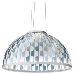 SLAMP Dome Medium Pendant Light in Blue by Analogia Project 
