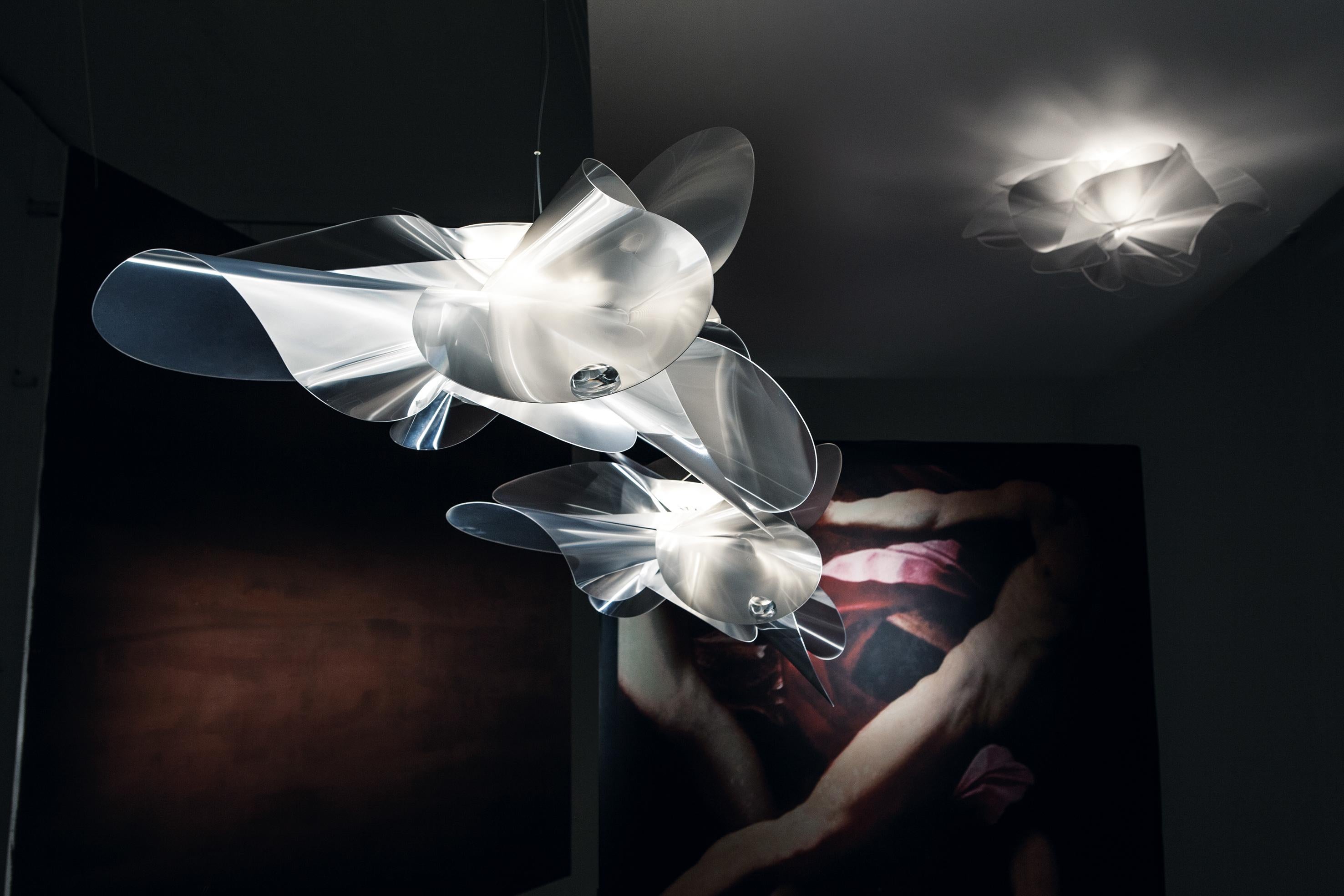 XXIe siècle et contemporain Grande lampe à suspension SLAMP Etoile en prisme par Adriano Rachele en vente