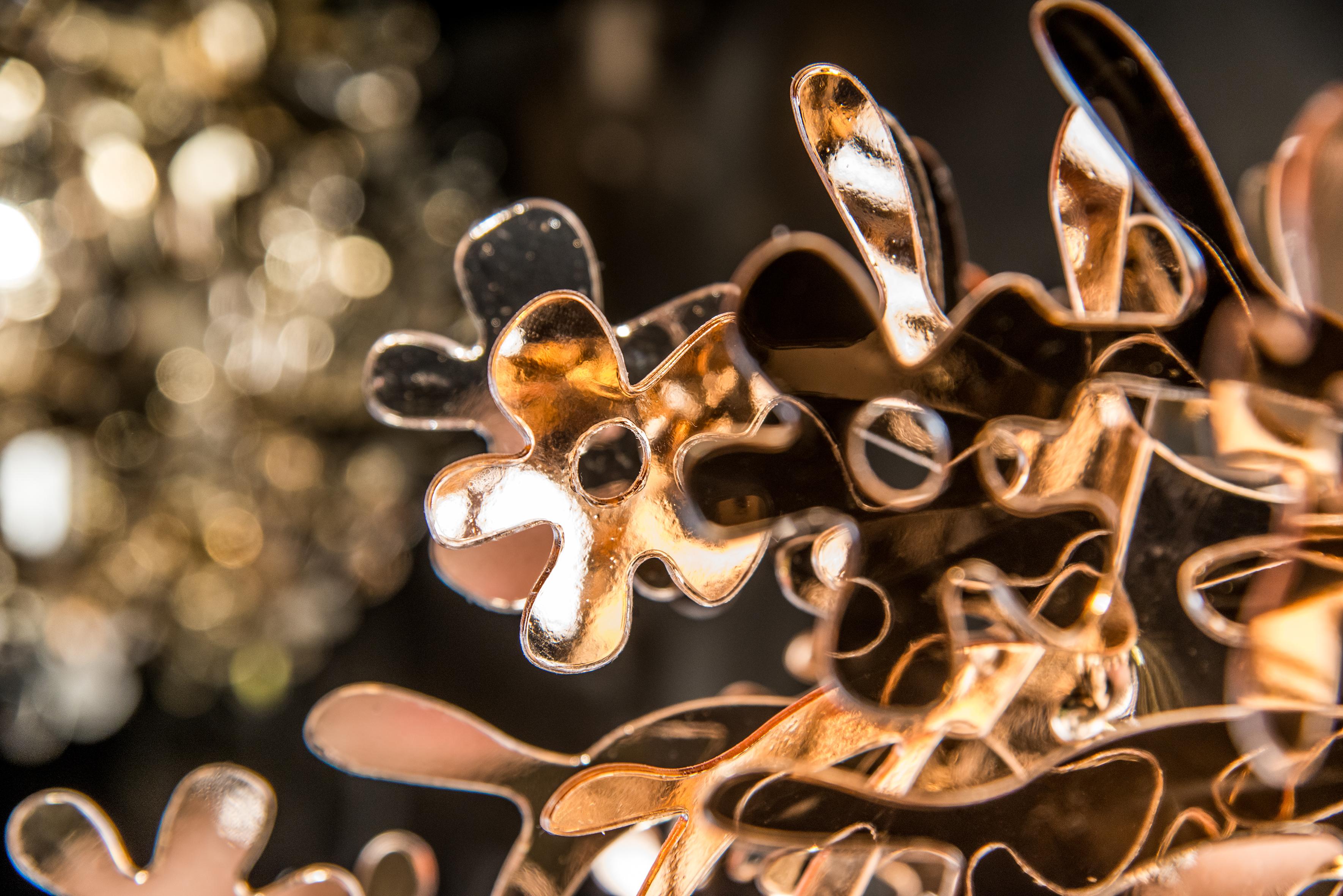 Slamp Fiorella Mini Pendant Light in Copper by Nigel Coates In Excellent Condition For Sale In Pomezia, Rome