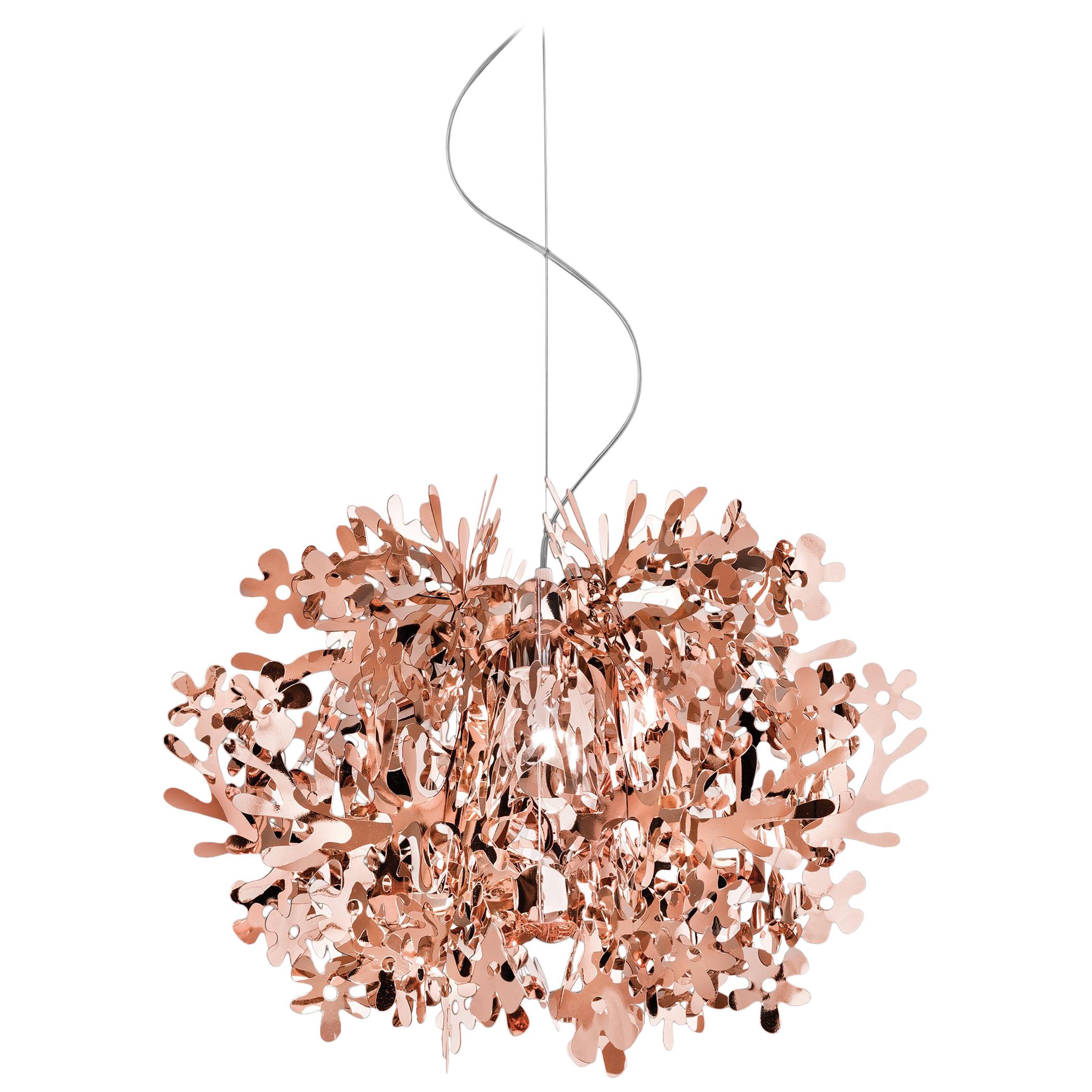 SLAMP Fiorella Mini Pendant Light in Copper by Nigel Coates