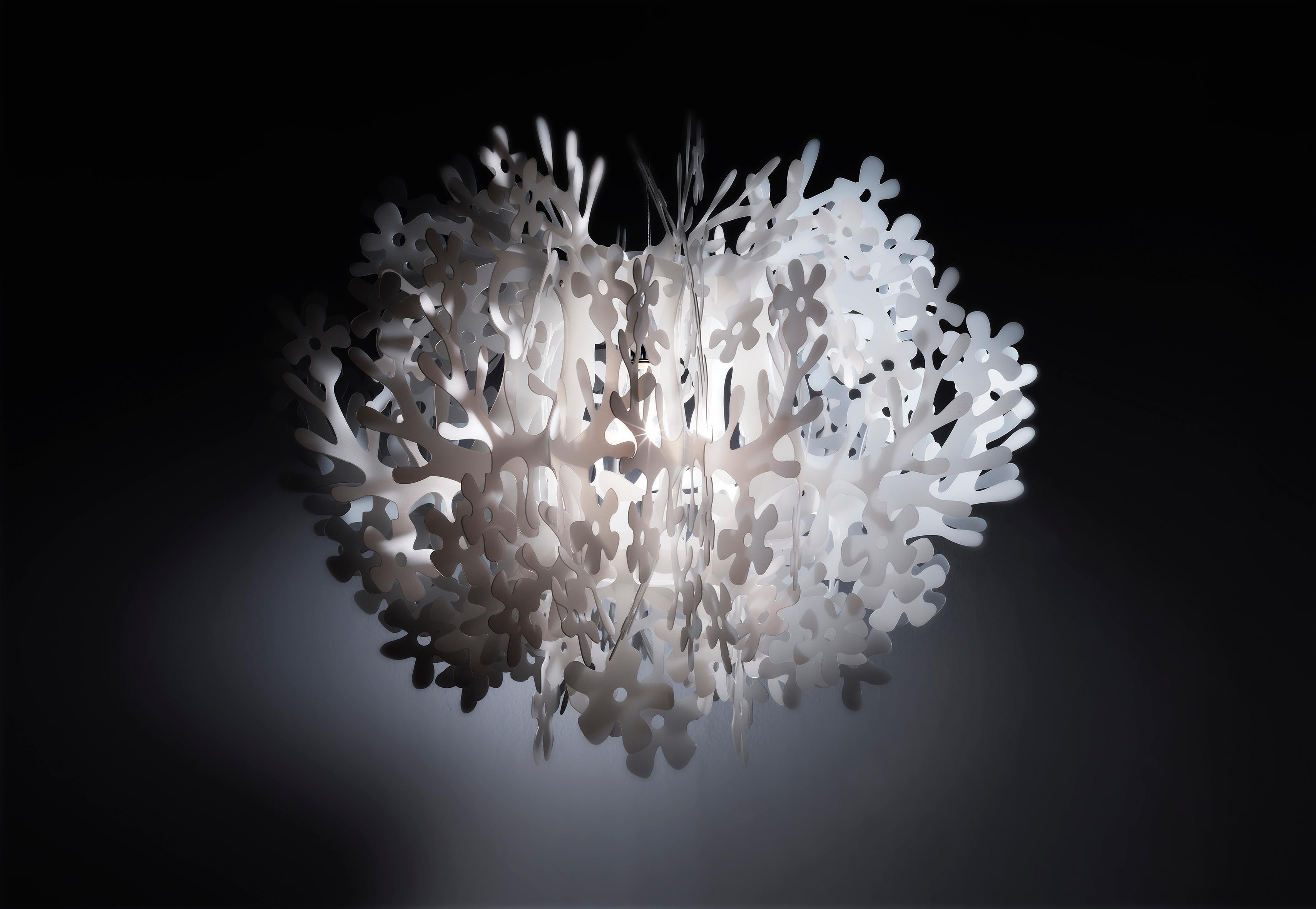 Moderno SLAMP Fiorella Mini Sospensione Bianco di Nigel Coates in vendita