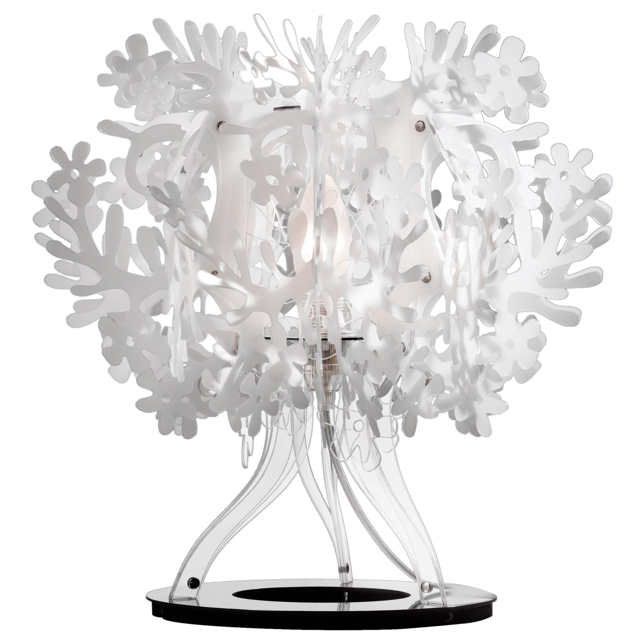 Lampe de bureau SLAMP Fiorellina blanche en blanc par Nigel Coates