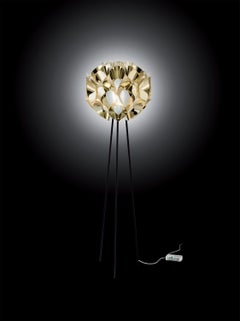 SLAMP Flora Floor Light in Gold by Zanini De Zanine