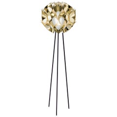 SLAMP Flora Floor Light in Gold by Zanini De Zanine