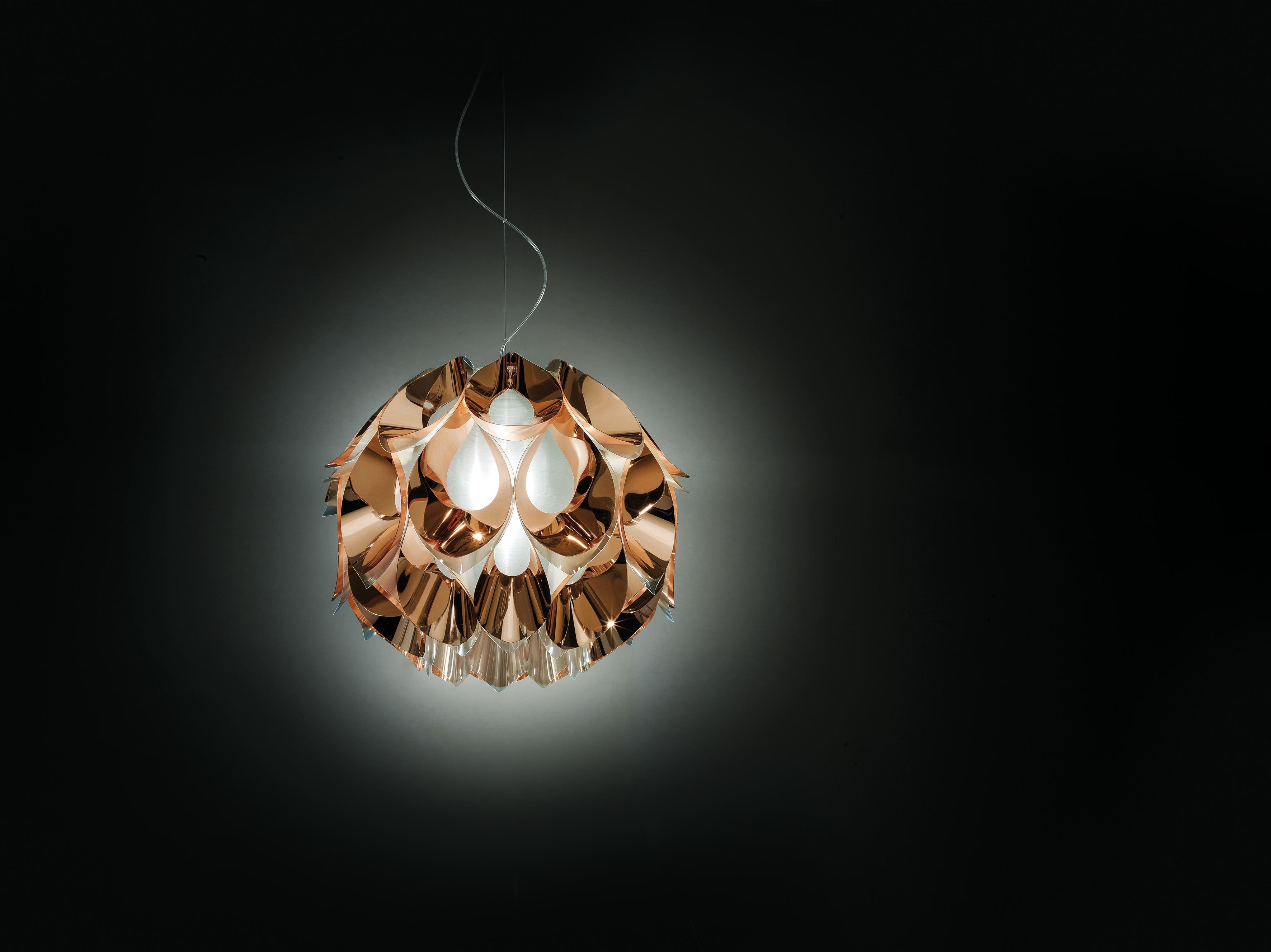 Hand-Crafted SLAMP Flora Medium Pendant Light in Copper by Zanini De Zanine For Sale