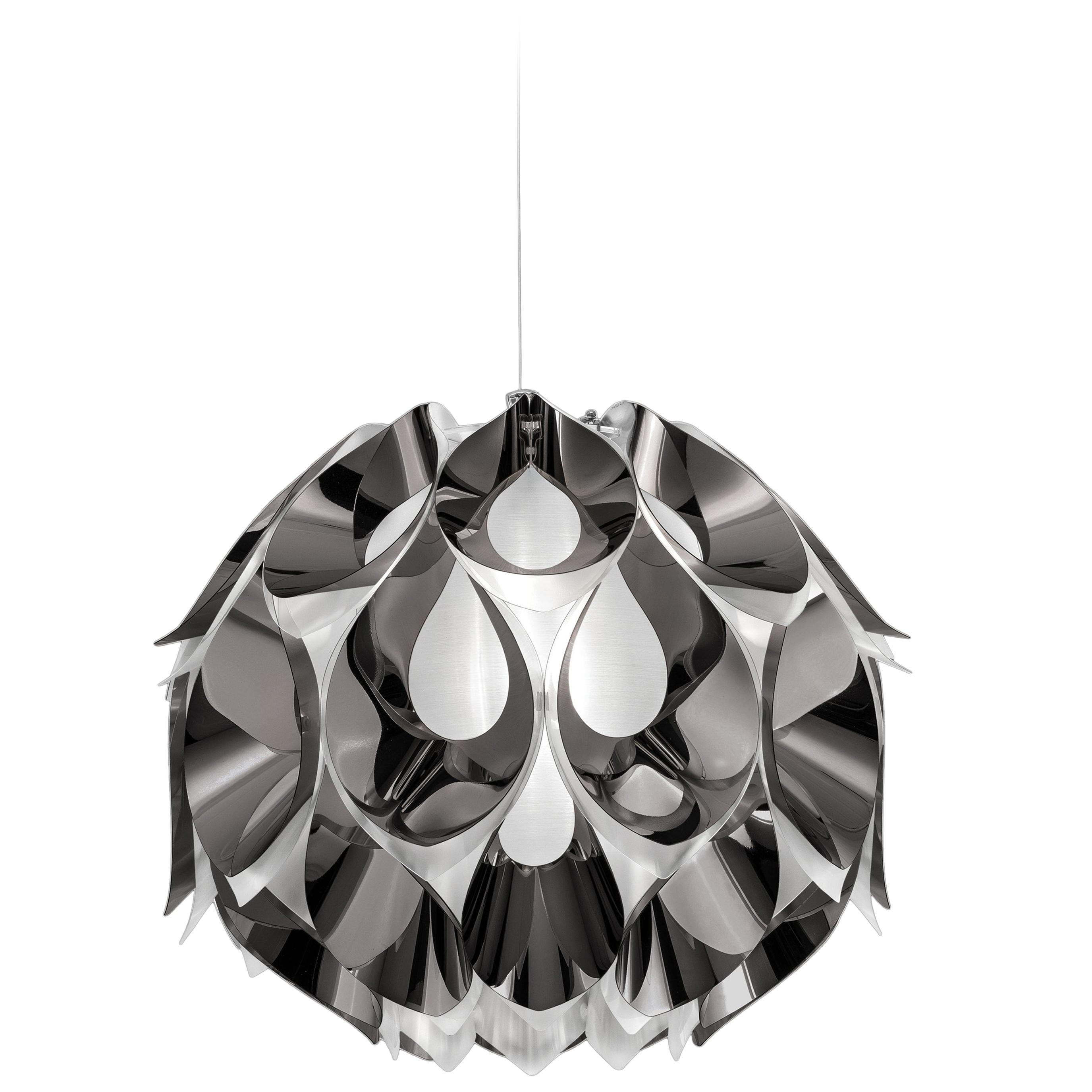 SLAMP Flora Medium Suspension Light in Pewter by Zanini De Zanine
