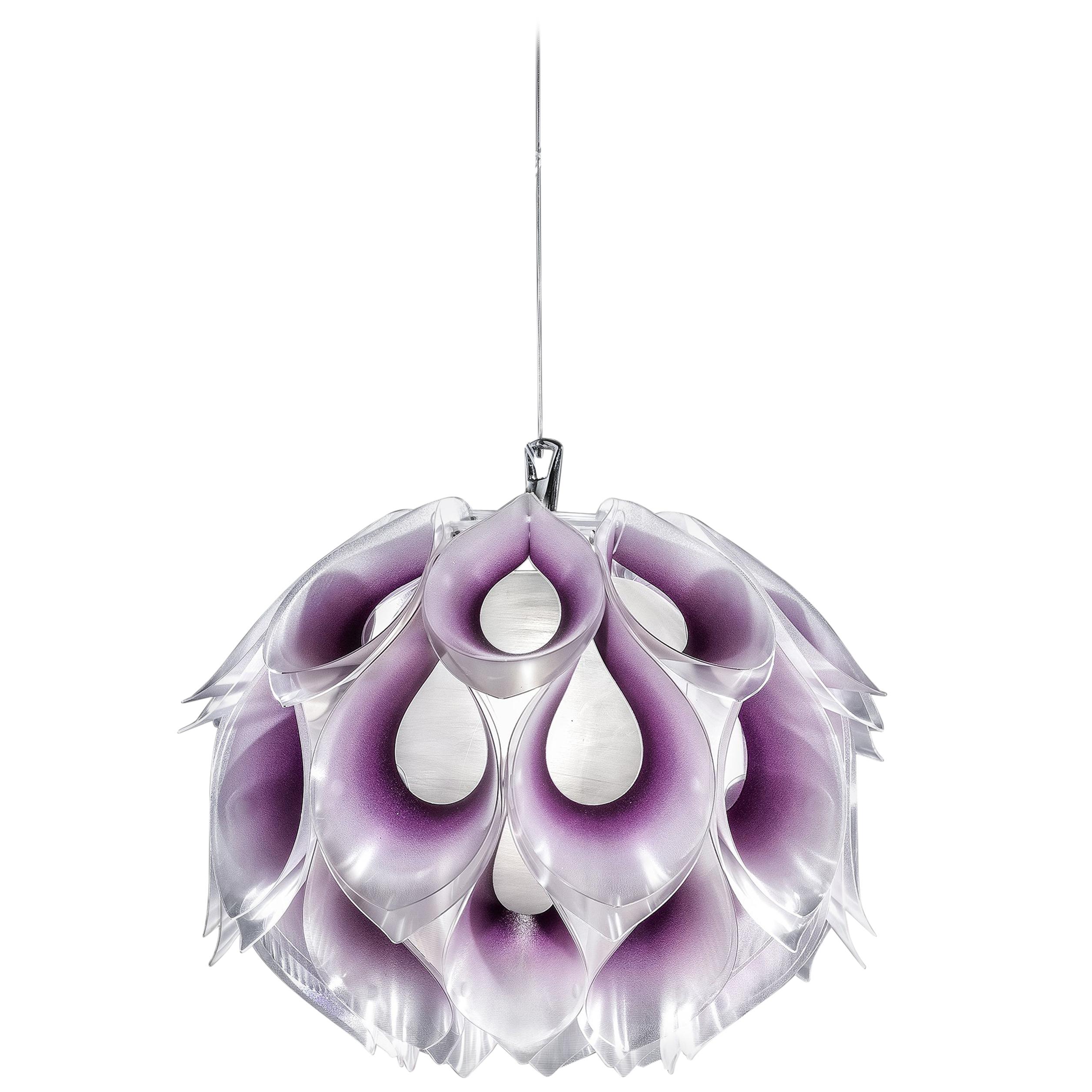 SLAMP Flora Small Pendant Light in Purple by Zanini De Zanine