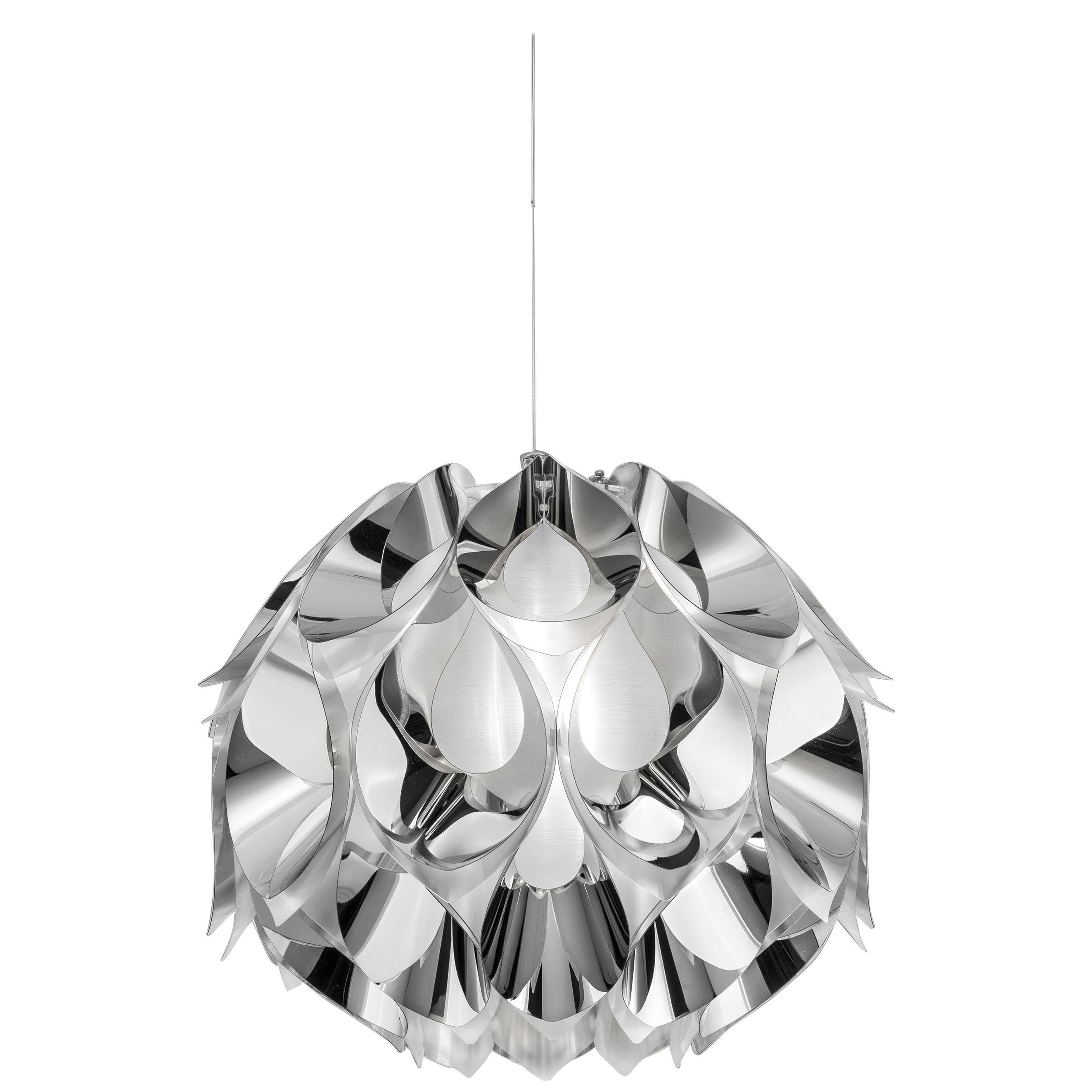 SLAMP Flora Small Pendant Light in Silver by Zanini De Zanine