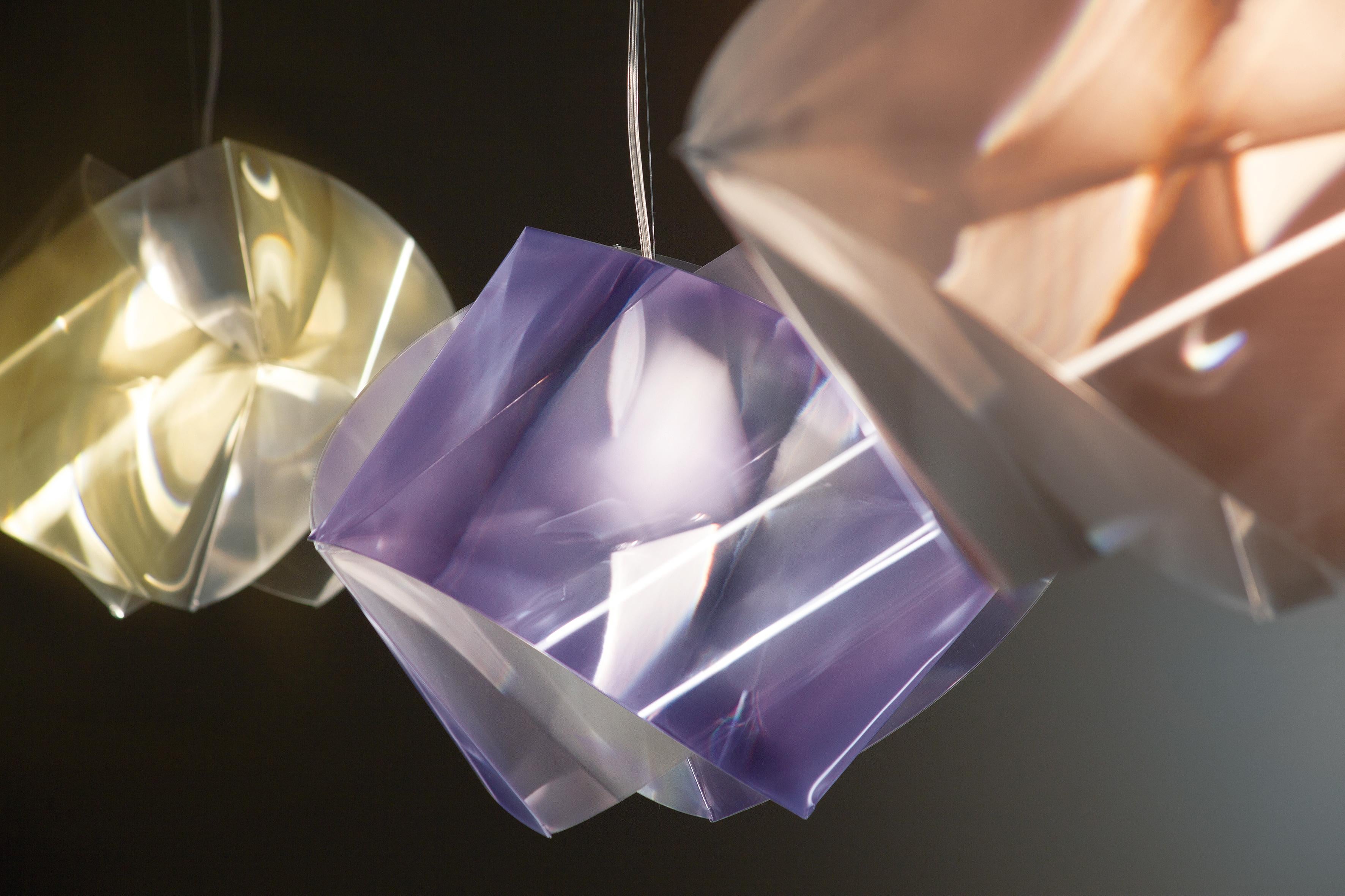 Italian SLAMP Gemmy Pendant Light in Prisma by Spalletta, Croce, Ragnisco & Wijffels For Sale