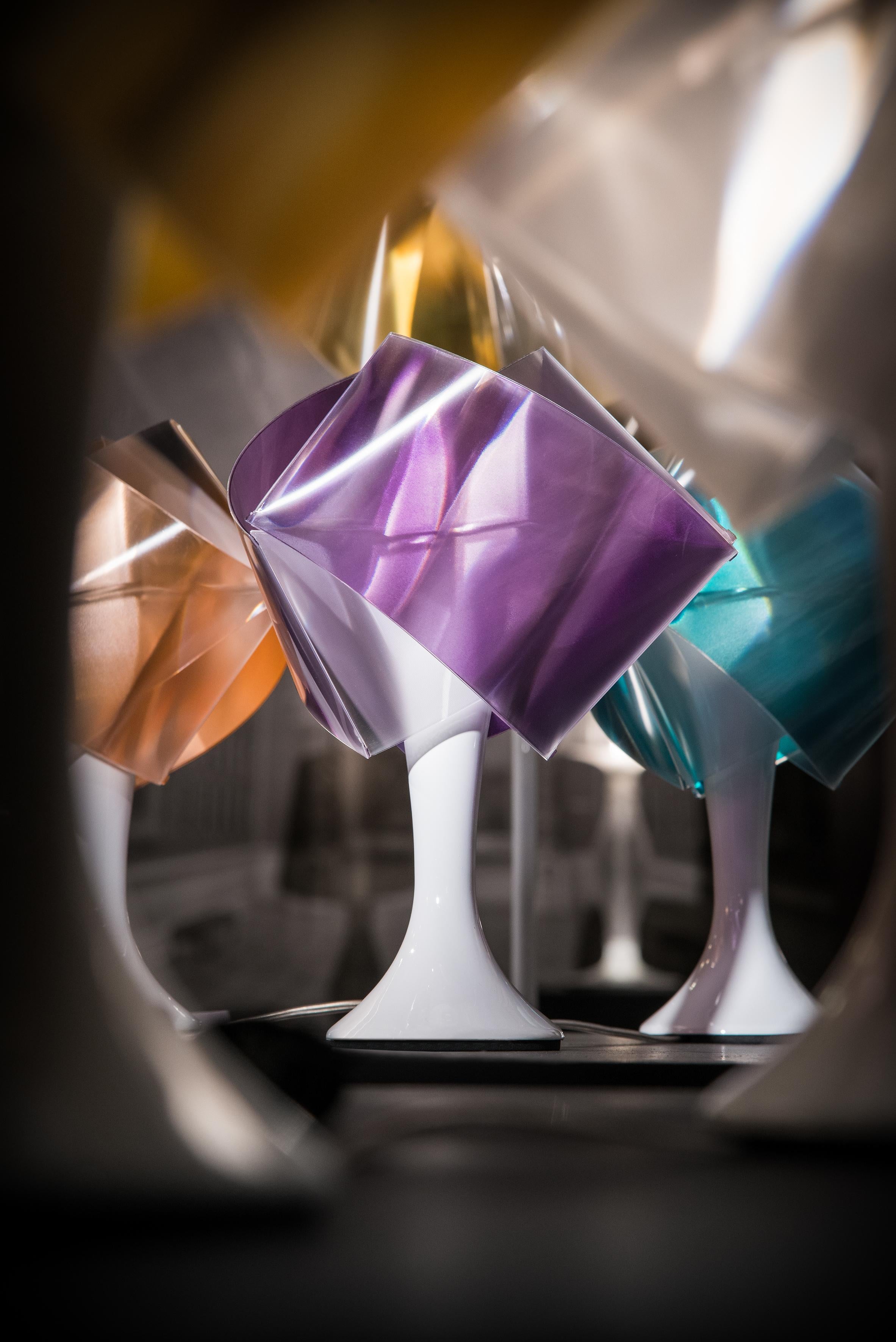 Italian SLAMP Gemmy Prisma Table Light in Amber by Spalletta, Croce, Ragnisco & Wijffels