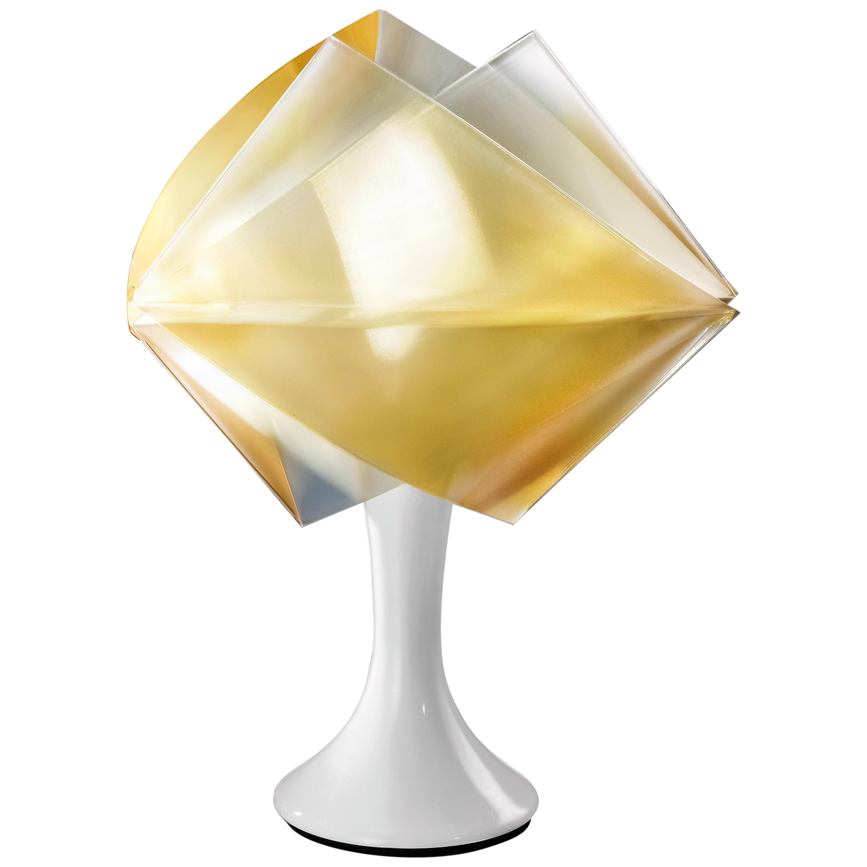 SLAMP Gemmy Prisma Table Light in Gold by Spalletta, Croce, Ragnisco & Wijffels For Sale