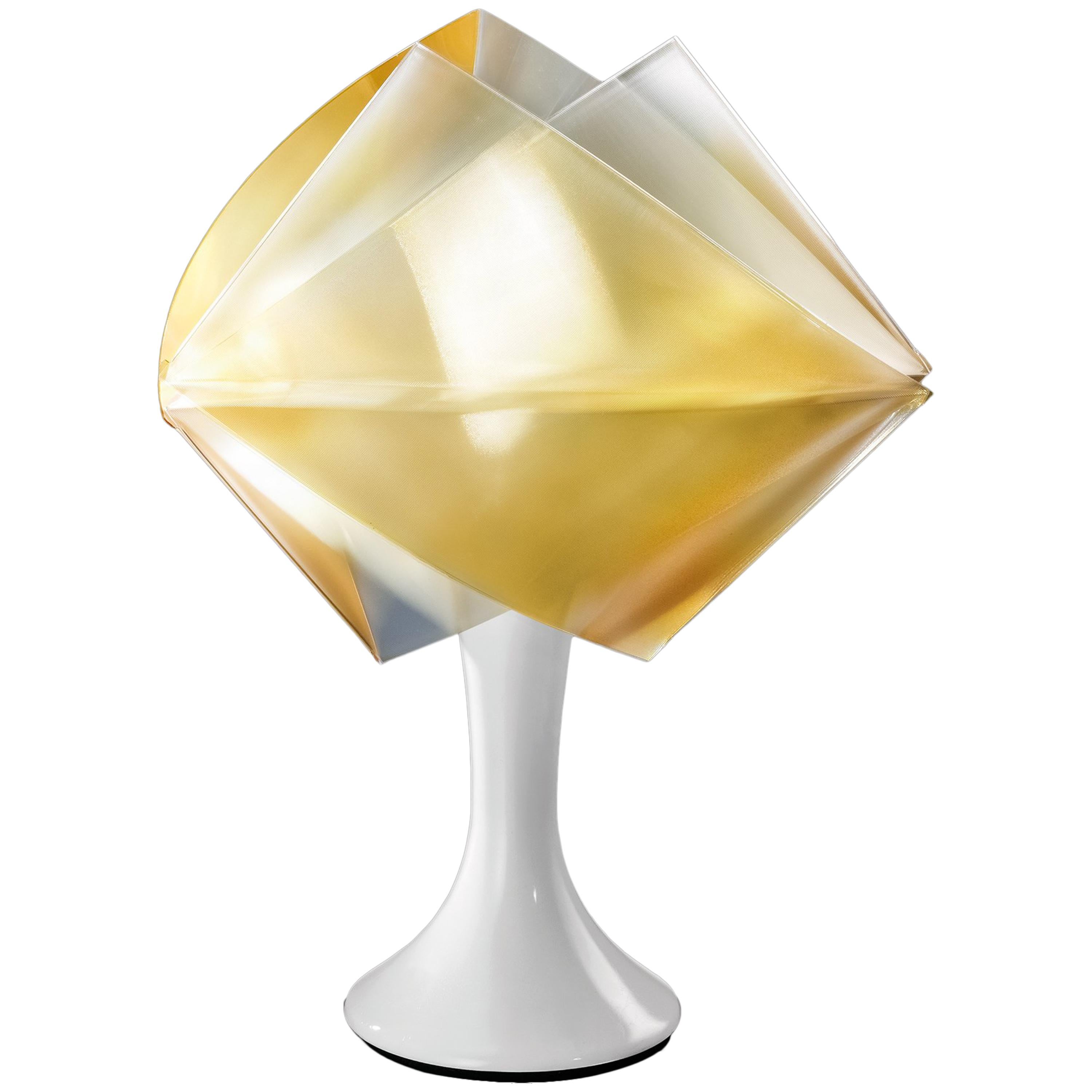Slamp Gemmy Prisma Table Light in Gold by Spalletta, Croce, Ragnisco & Wijffels For Sale