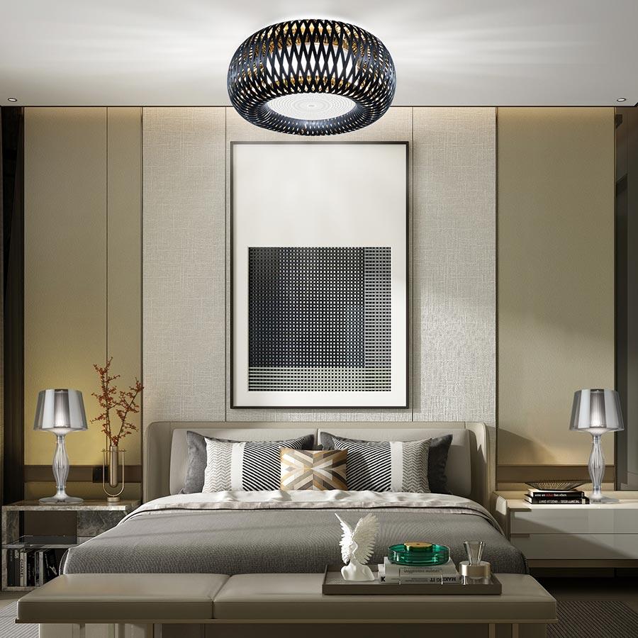 Lámpara Slamp Kalatos Oro Negro de Adriano Rachele Siglo XXI y contemporáneo en venta