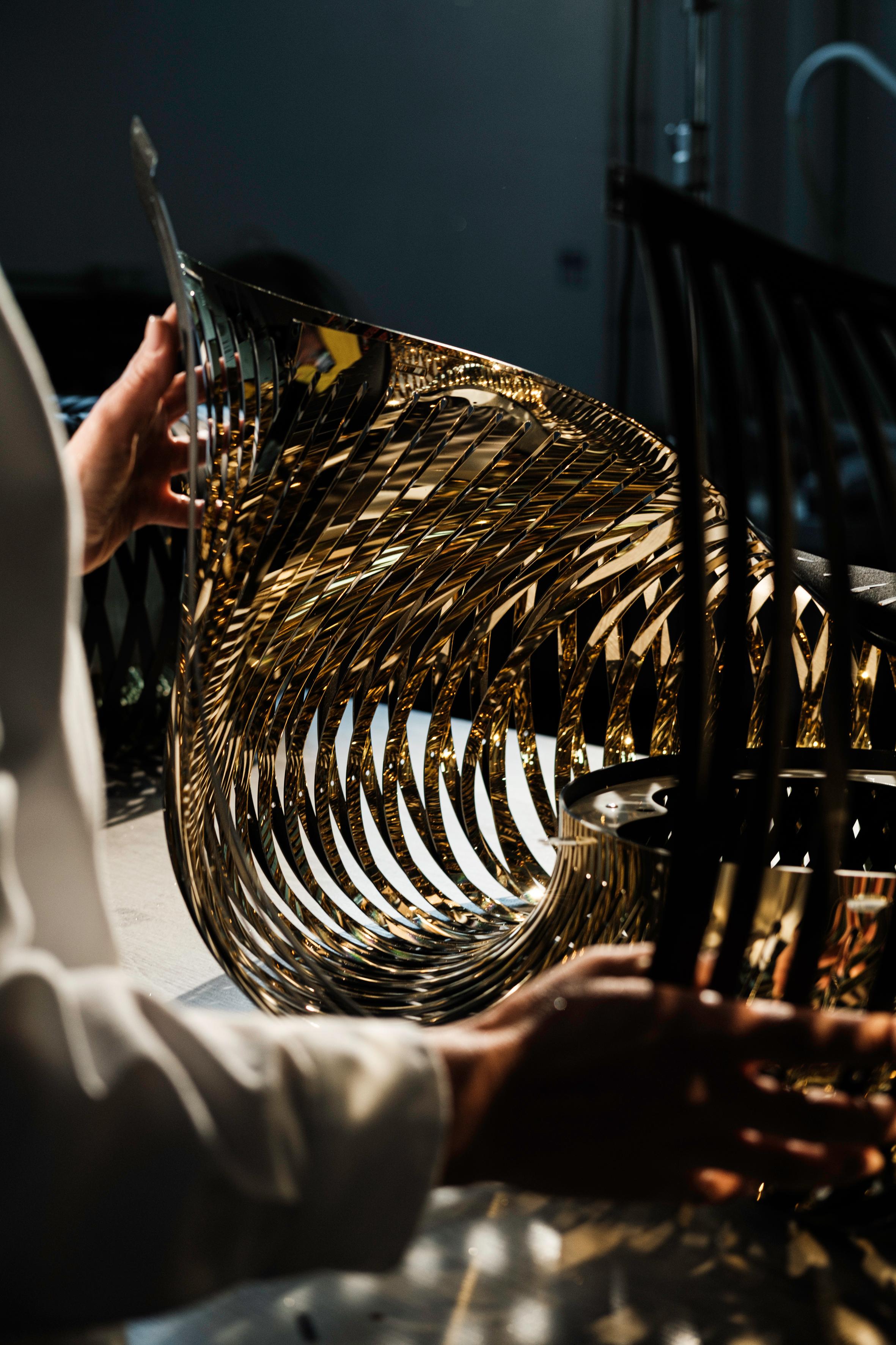 Slamp Kalatos Wandeinbauleuchte Schwarzgold von Adriano Rachele im Zustand „Neu“ im Angebot in Pomezia, Rome