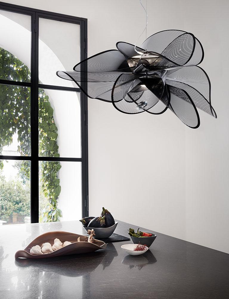 Modern SLAMP La Belle Etoile Suspension - Black Suspension Light by Adriano Rachele For Sale