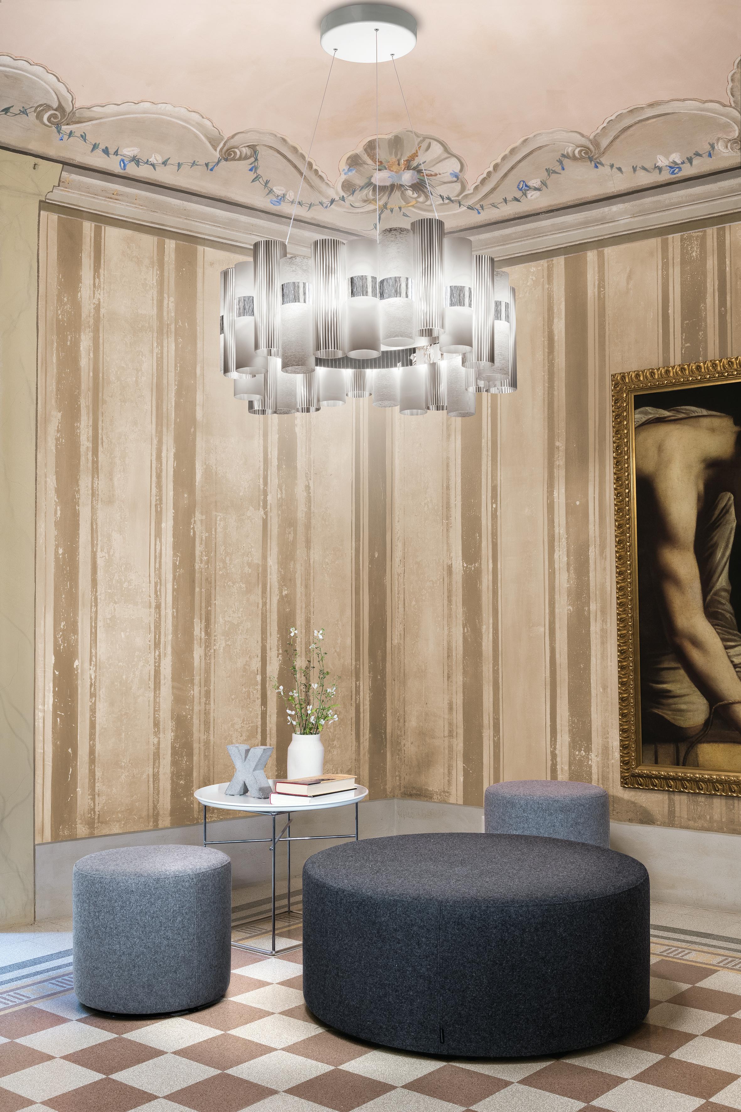Fatto a mano Slamp La Lollo Grande Sospensione in bianco di Lorenza Bozzoli in vendita