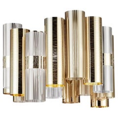 SLAMP La Lollo Medium Suspension in Gold by Lorenza Bozzoli