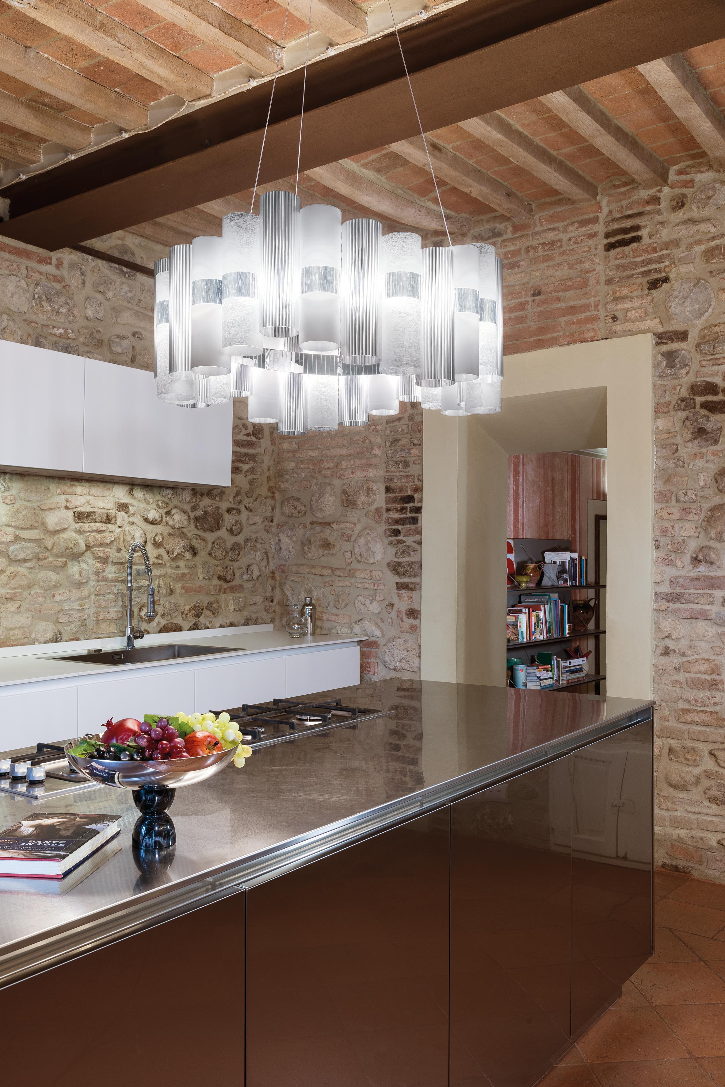 Modern SLAMP La Lollo Medium Suspension in White by Lorenza Bozzoli For Sale