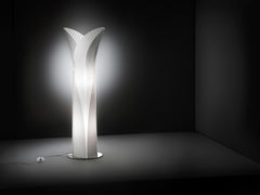 SLAMP Las Palmas Extra Large Floor Light in Bianco di Jonas Clementoni