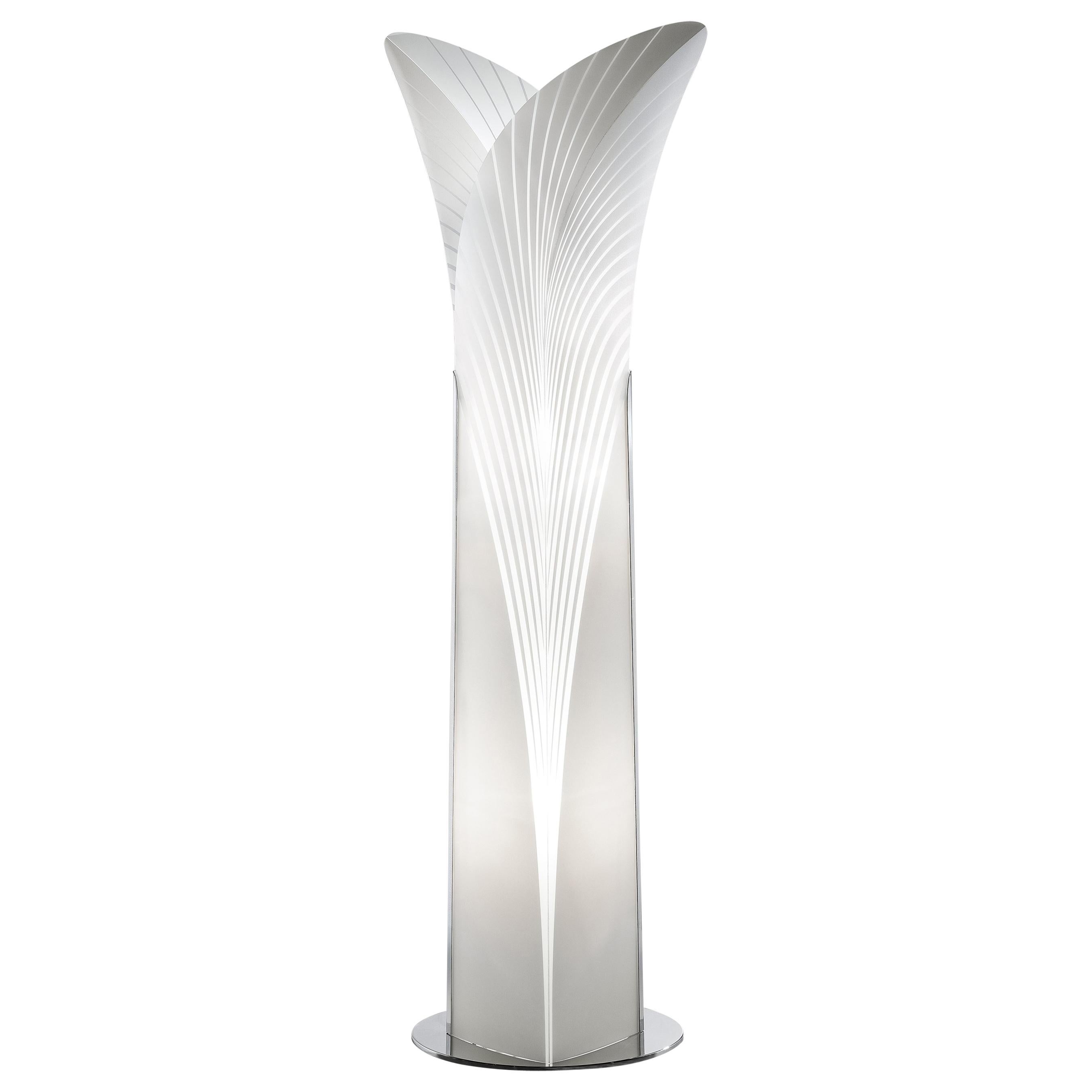 SLAMP Las Palmas Extra Large Floor Light in White by Jonas Clementoni