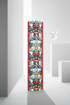 SLAMP Lightning Archives Extra Large Tube Light in Love, Peace, Joy by Studio Jo