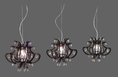 SLAMP Lampada a sospensione Lillibet in nero di Nigel Coates