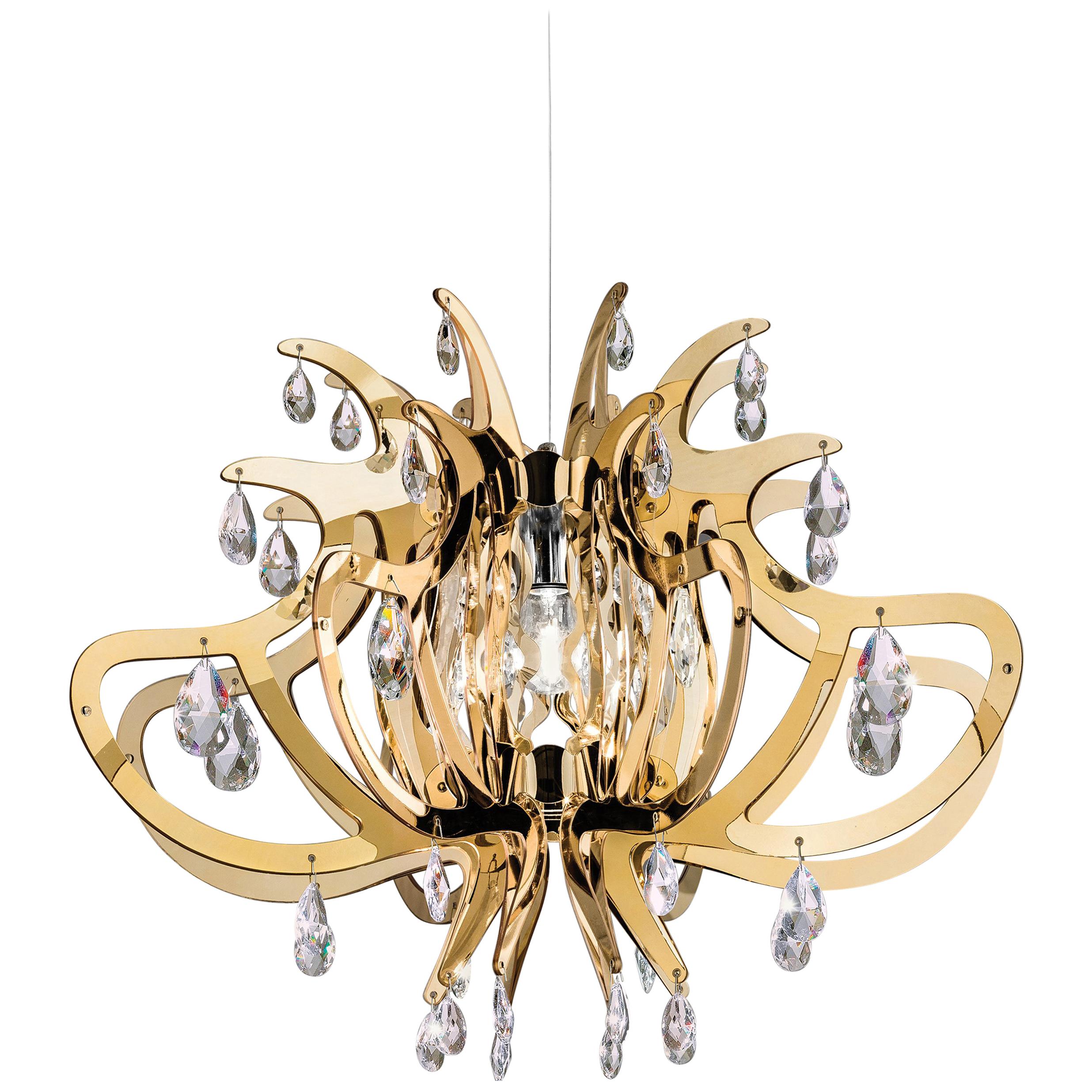 SLAMP Lillibet Pendant Light in Gold by Nigel Coates