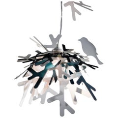 Slamp Luì Pendant Light in Blue and Bronze by Adriano Rachele