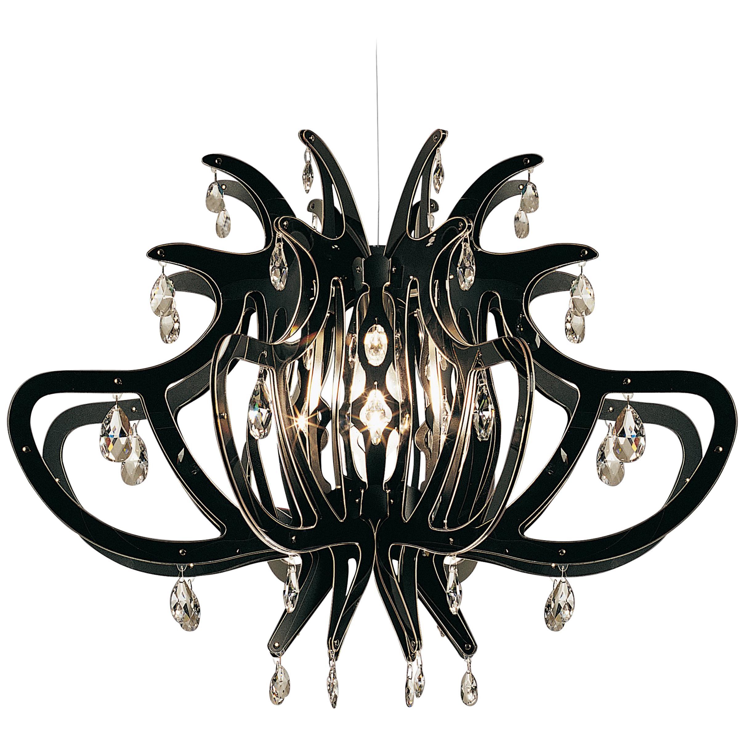 SLAMP Medusa Pendant Light in Black by Nigel Coates For Sale