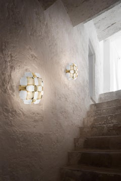 Slamp Mida Applique White/Gold by Adriano Rachele