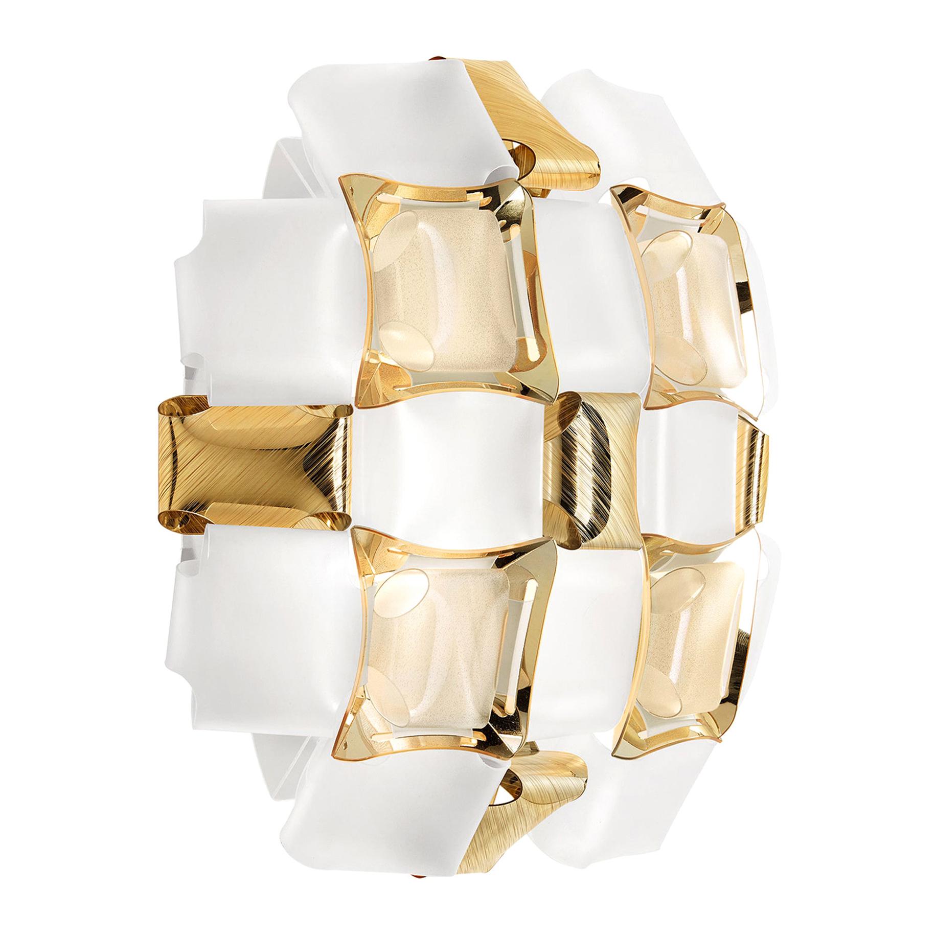 Slamp Mida Applique White/Gold by Adriano Rachele