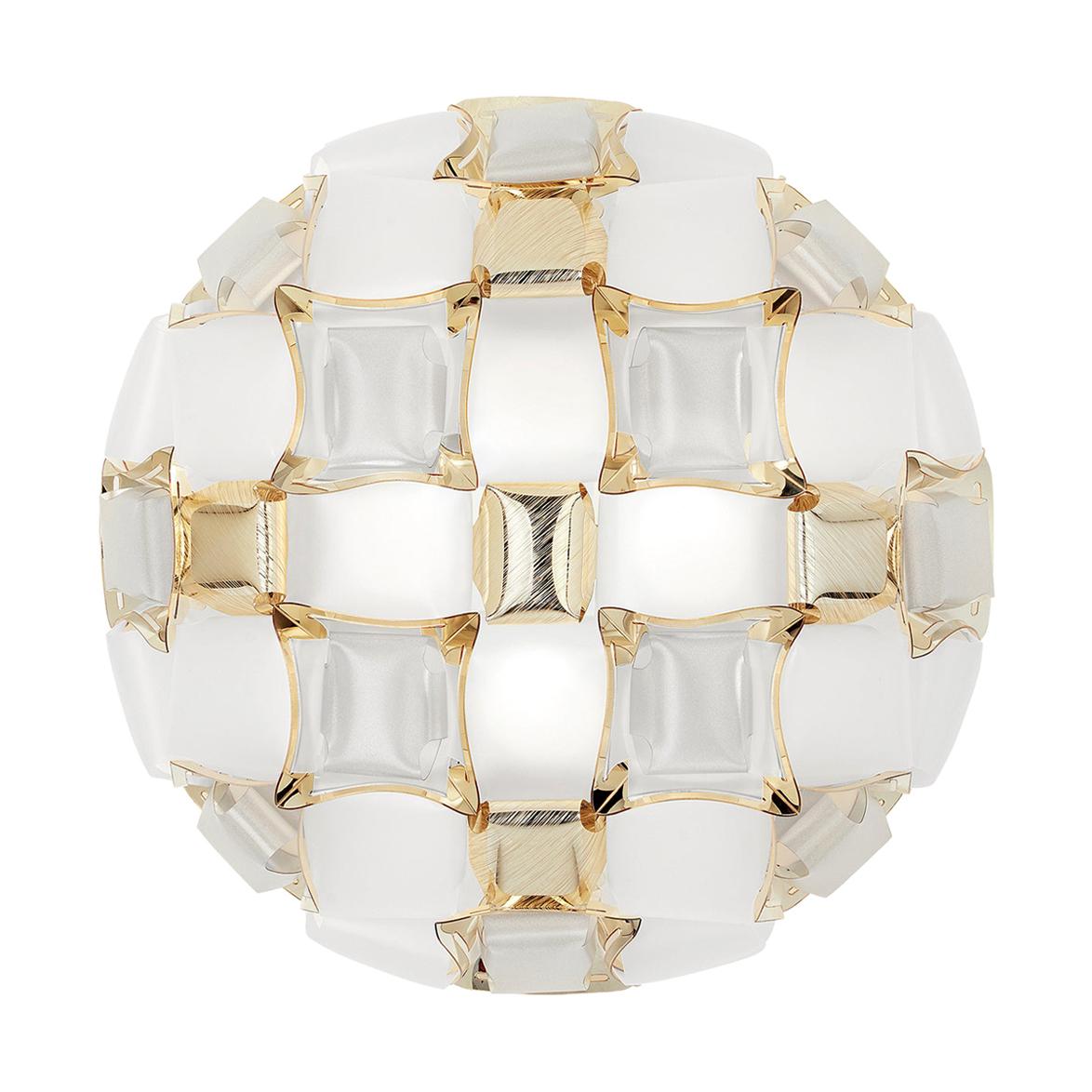 Slamp Mida Wall/Ceiling Light White Gold by Adriano Rachele