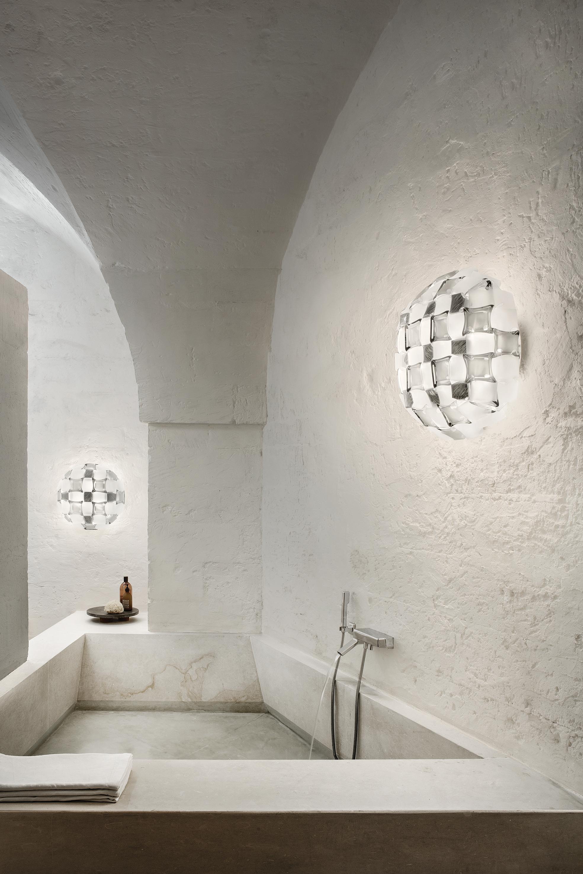 XXIe siècle et contemporain Slamp Mida Wall/Ceiling Light White Platinum by Adriano Rachele en vente
