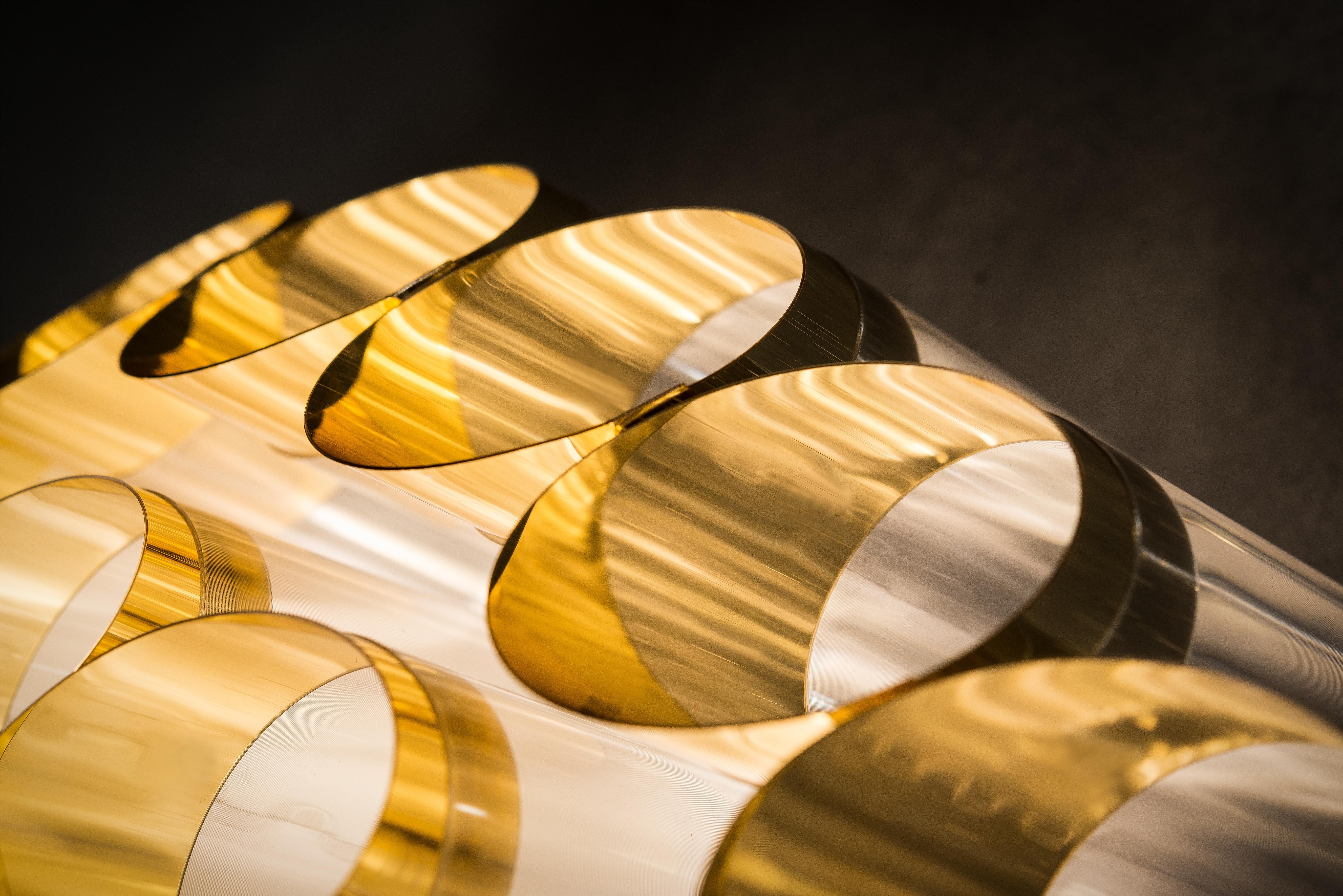 Slamp Odeon 65 Ceiling - Gold Ceiling Light by Lorenza Bozzoli en vente 1