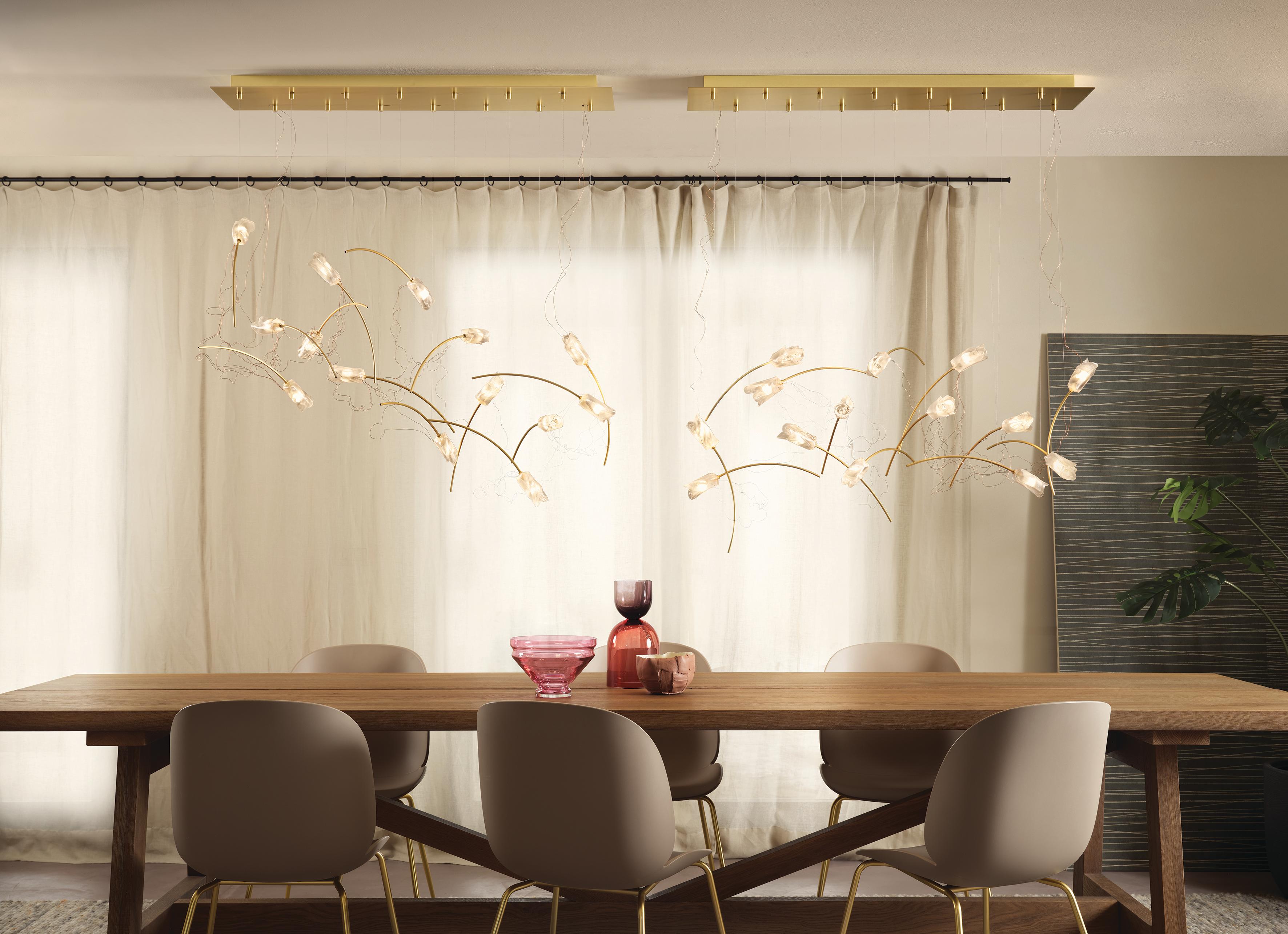 Lampe à suspension linéaire Tulip 14 de Marc Sadler Neuf - En vente à Pomezia, Rome