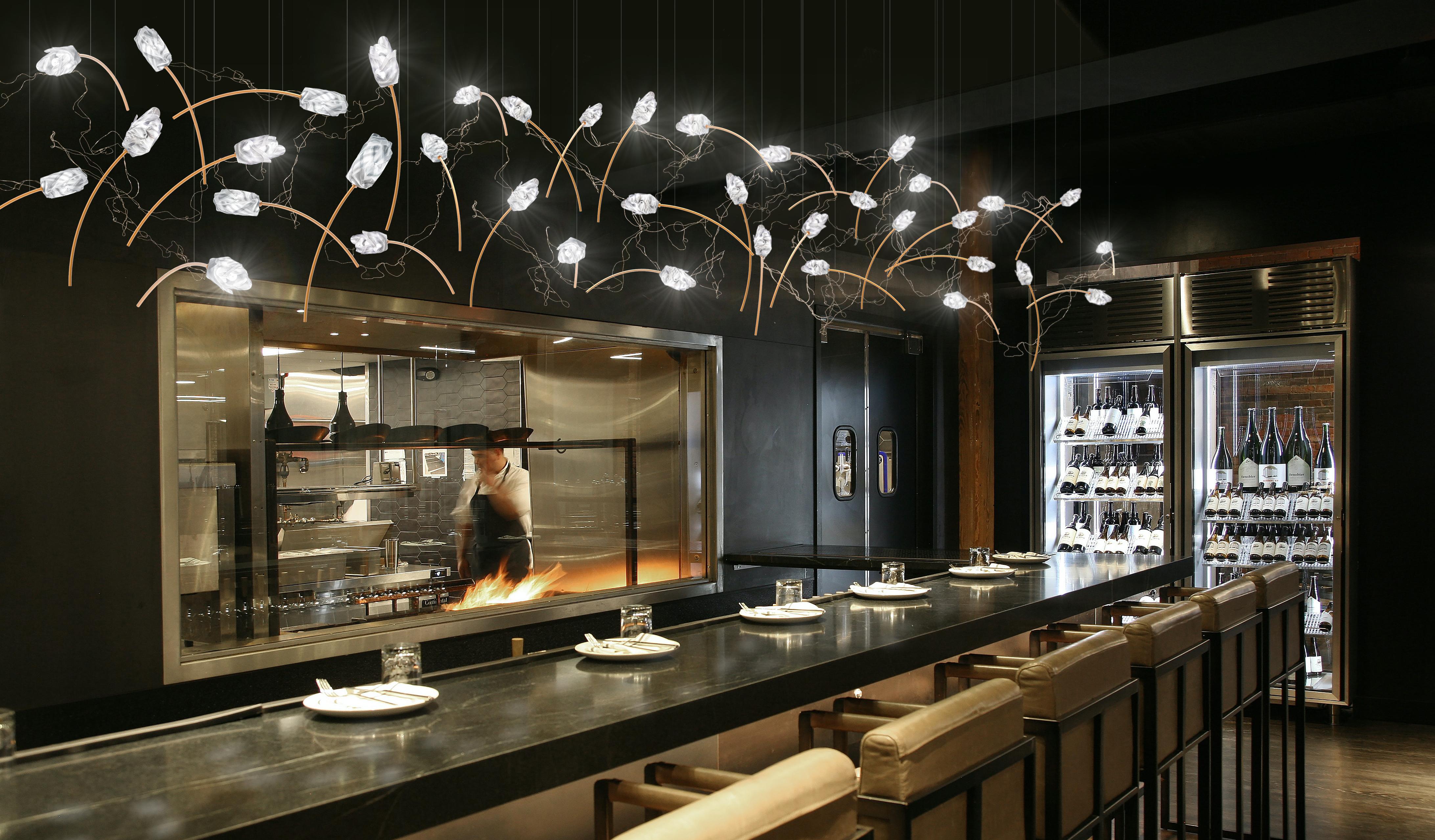 XXIe siècle et contemporain Lampe à suspension linéaire Tulip 14 de Marc Sadler en vente